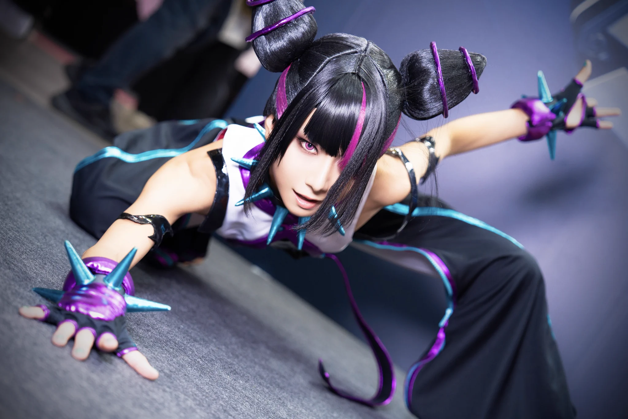 みんなおはよう世界Good Morning World📸 @ryo913 #StreetFighter6 #TGS2024 #TGSコスプレ #東京ゲームショウ2024 #スト6 #ジュリ #JuriHan https://t.co/Y7l9zs2zVc