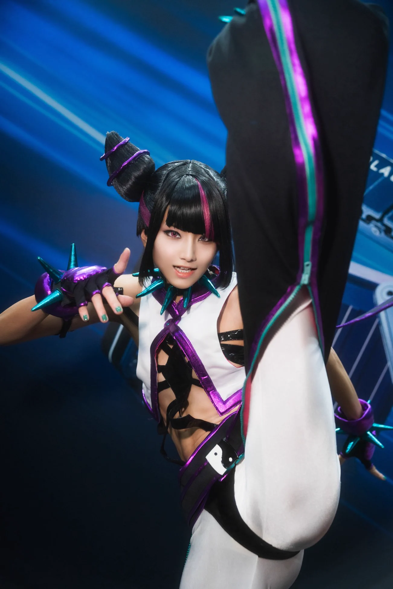 みんなおはよう世界Good Morning World📸 @momo01_photo#StreetFighter6 #TGS2024 #TGSコスプレ #東京ゲームショウ2024 #スト6 #ジュリ #JuriHan https://t.co/p2pB26tWuH