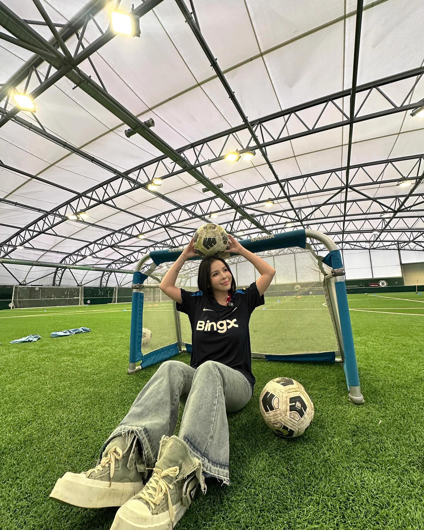 一日球員體驗卡⚽️感謝 @bingxtaiwan 特地安排了 @chelseafc 的球員及教練帶我們體驗足球的樂趣#英超#⚽️ https://t.co/0EQctfW2Vw