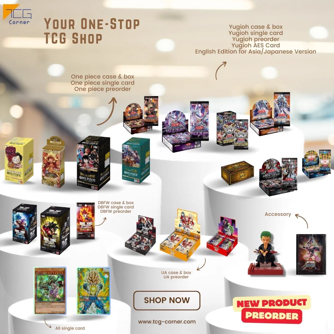 🎉 Introducing TCG-Corner, your one-stop shop for all your Trading Card Game needs! 🎮 We offer a wide variety of card packs, boxes, singles and preorder for players from around the world. 🌎 If you're interested, drop by our store and check us out! 💸 https://t.co/2DjXWv8RLh