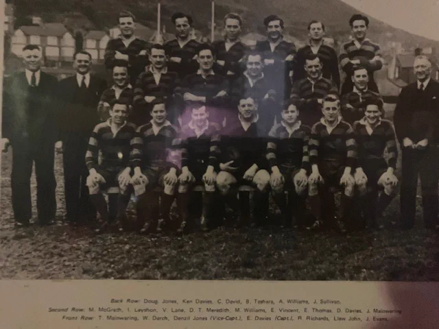 This Saturday, 23 November, our former player Tom Mainwaring will reach the incredible age of 100. He is possibly the only ex player ever to reach that milestone.Tom played for Aberavon in the 1949/50 scoring 15 tries. Here he is seated at the front row first from the left.Congratulations Tom and Happy Birthday.