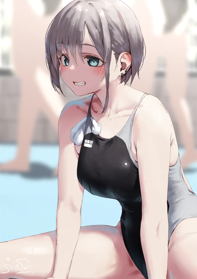 開脚ではしゃぐ銀髪女子 https://t.co/wCkJjbduDI