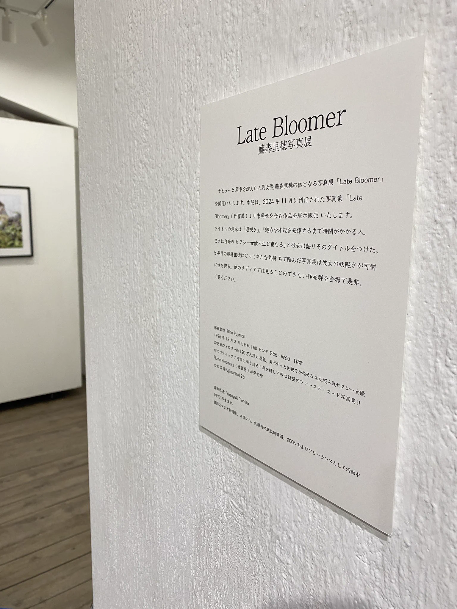 明日から写真展今日は搬入と設営でした。#藤森里穂https://t.co/dtmMHFBMWI https://t.co/WpuLtBpl3m