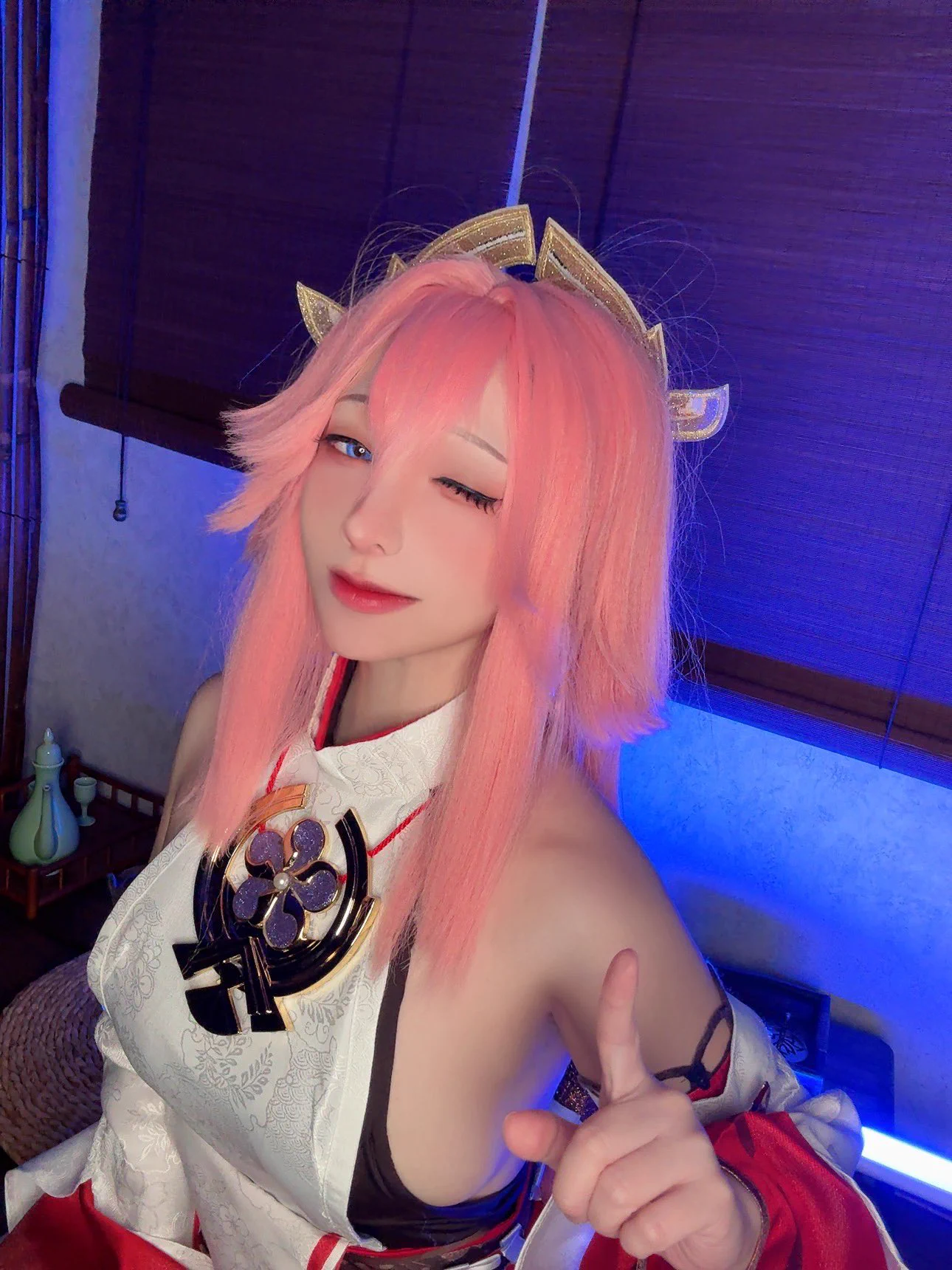 🦊#原神 #genshinimpact #八重神子 #コスプレ https://t.co/k544BD0A1E