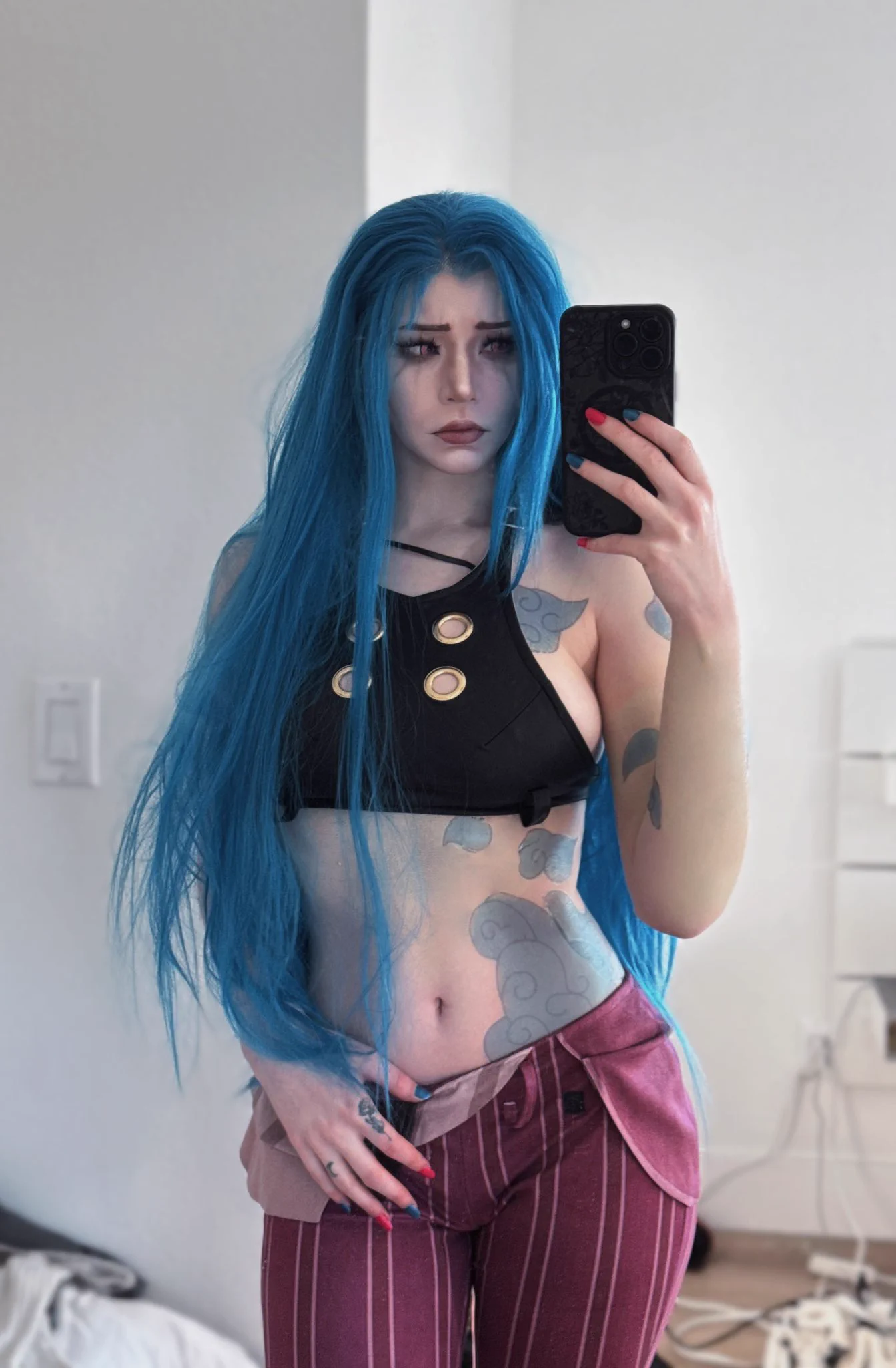 #arcane makeup go crazydid a quick costest of #Jinx ! :3 https://t.co/L0RvDr4LTH