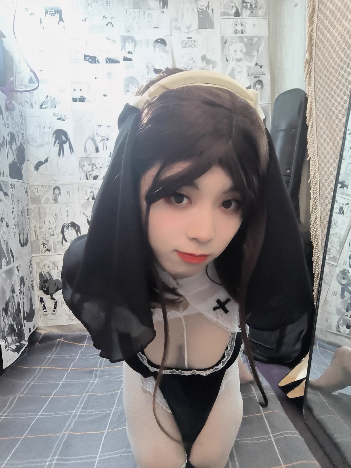偷偷的给你看，不许告诉教皇哦#男娘 #伪娘 #女装 https://t.co/I7Eg6kSJcK
