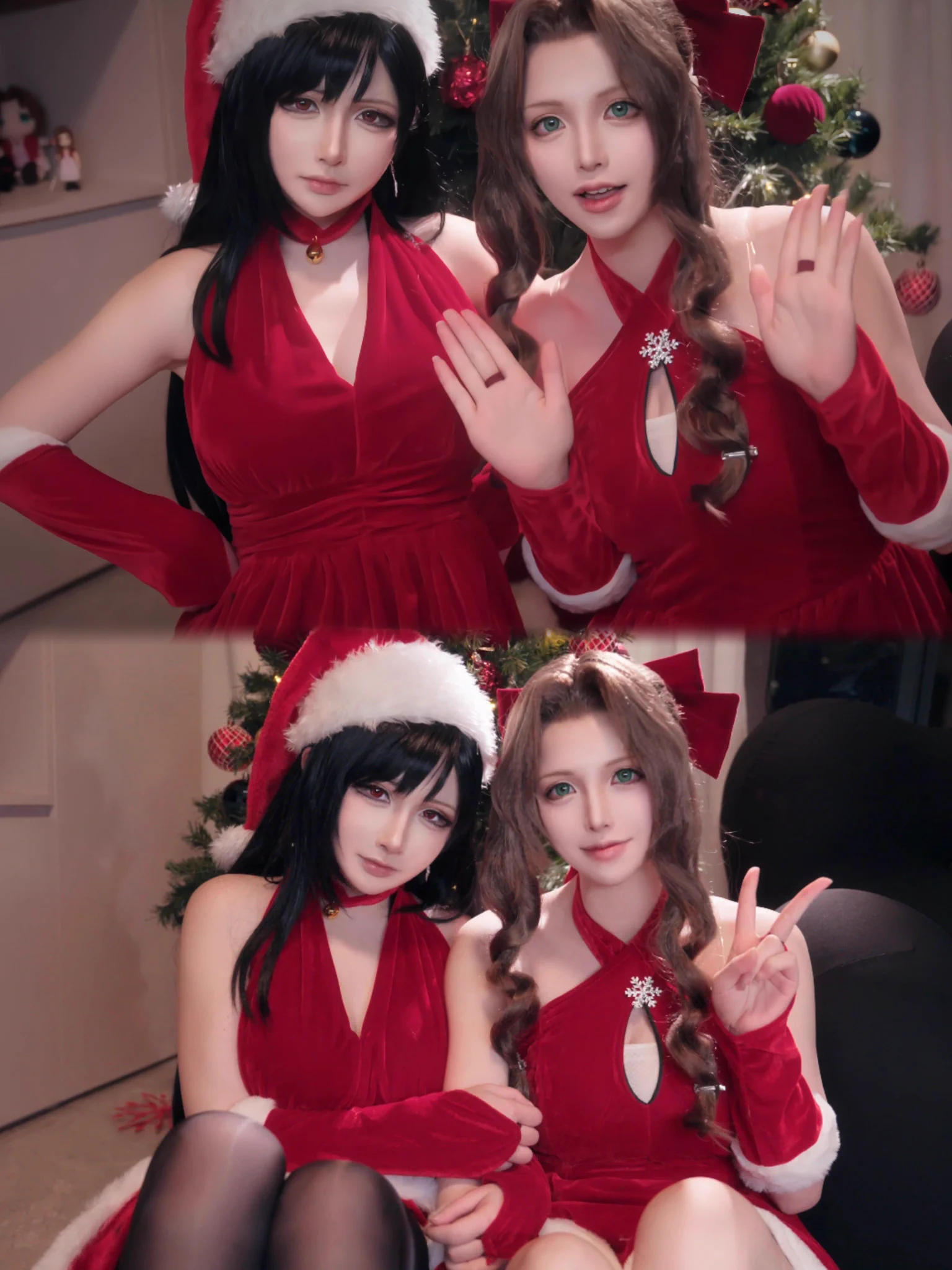 🎁#FF7Remake #tifa #Aerith 🎄 https://t.co/5Nmf1qTOEj