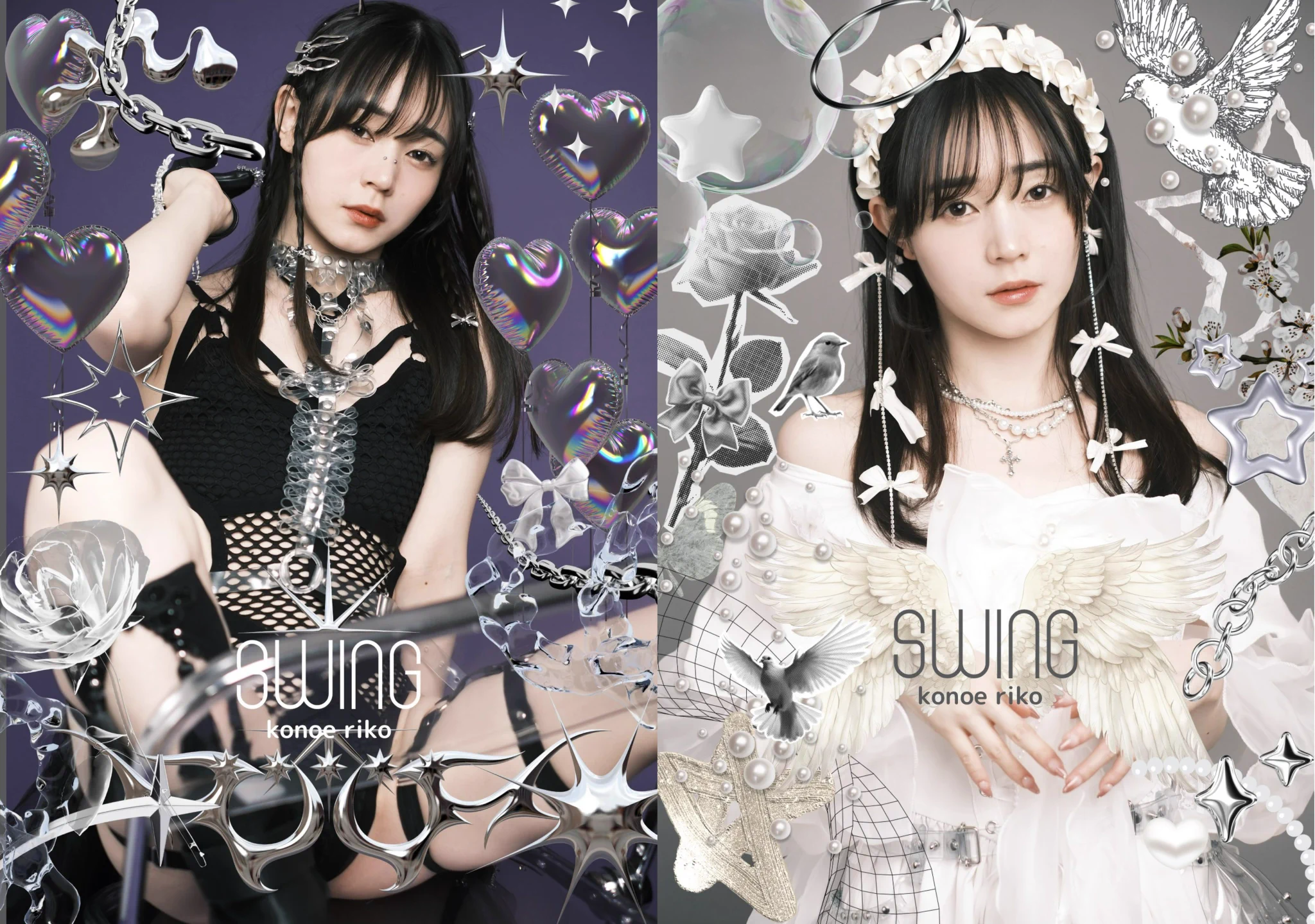 コミケ新作のお知らせ②【SWING】撮影からスタイリング、デザインをchaosさん(@_konton )に全てお任せしました。かっこいいー！！！(&gt;人&lt;;)いつもとちょっと違った、近衛りこがみれます🔥#C105新刊 https://t.co/Vv6lUvTCFz