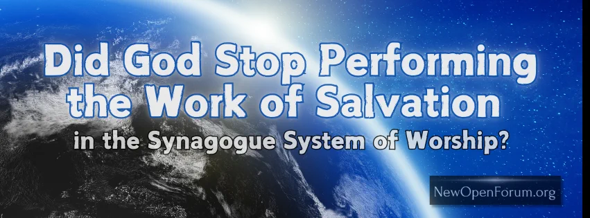 Did God Stop Performing the Work of Salvation in the Synagogue System of Worship?By Chris McCann https://t.co/rU1OPQRJpsWhat about historical Israel? Supposedly, according to some people who issue forth commandments that God Himself has not issued, we're not supposed to look into things concerning God's salvation program. That is, they say, its for God to decide if He'll save or not save. And we are not to draw any conclusions based on the Scriptures regarding whether or not God stopped saving people within the corporate church. It's none of our business.What about Israel? The Jewish people. Did God stop performing the work of salvation in the synagogues system of worship? Would these people who say you cannot make such Scriptural judgments on the church, also say that we cannot say God has stopped saving people with the synagogue system of worship since the veil of the temple was rent in twain?I'm afraid, in an effort to cover up their earlier errors they might go deeper into their sinful conclusion and lose sight of even more truth. Obviously, the Bible does teach that God stopped saving people in the synagogue system of worship (to be clear I'm not saying that Jews were not saved, they were, only that no Jew was saved by the preaching of the Rabbi during the service at synagogue) at the point of the renting of the veil of the temple.Alright, if we know that for a fact, and we do, then how is it that we could stick our noses into the Scriptures and learn that truth about the end of salvation in the worship system of Israel and yet not be permitted to learn truth regarding the end of salvation in the churches of the world at the time of the end?
