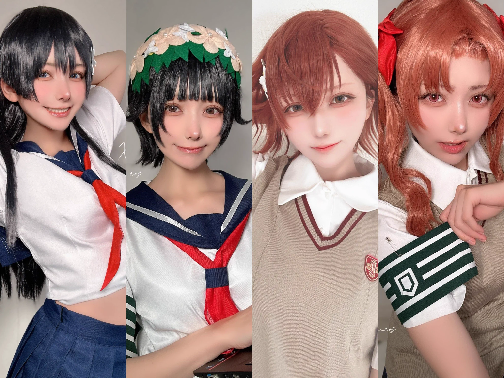 年内までに超電磁砲仲良し4人組のコスプレ出来ました✨️皆様今年は沢山お写真見てくださってありがとうございました🥰来年もお写真いっぱい投稿するのでよろしくお願いします💓良いお年を〜((ヾ( ◍´꒳`◍ )ﾌﾘﾌﾘ https://t.co/wxsQ6OlbiZ