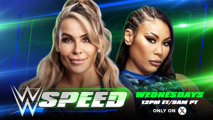 TODAY on #WWESpeed!@NatbyNature and Michin go head-to-head in the Women's No. 1 Contender's Tournament! Who will advance to the #WWESpeed Championship Match and face @CandiceLeRae next week? 👀 https://t.co/nh9eeAjTxM
