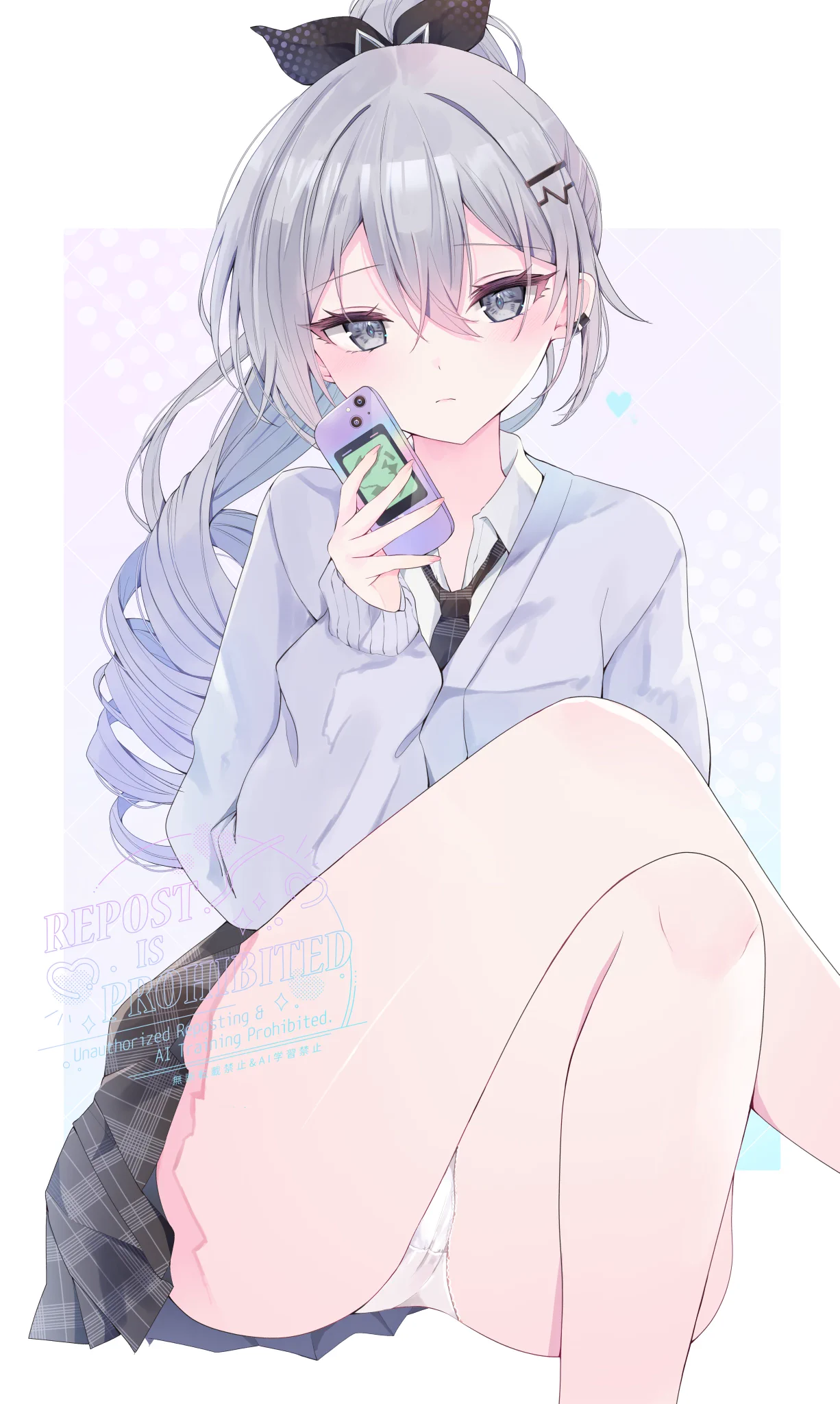 制服銀狼ちゃん🩵 https://t.co/OVcqavENt1
