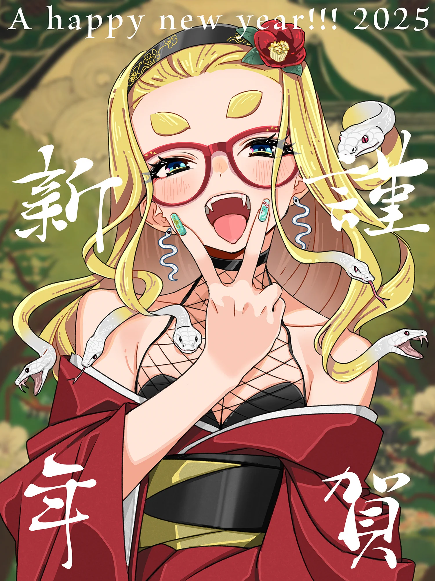 遅めの年賀絵！本年もよろしくお願いします！！ https://t.co/G0FpaCA4aA