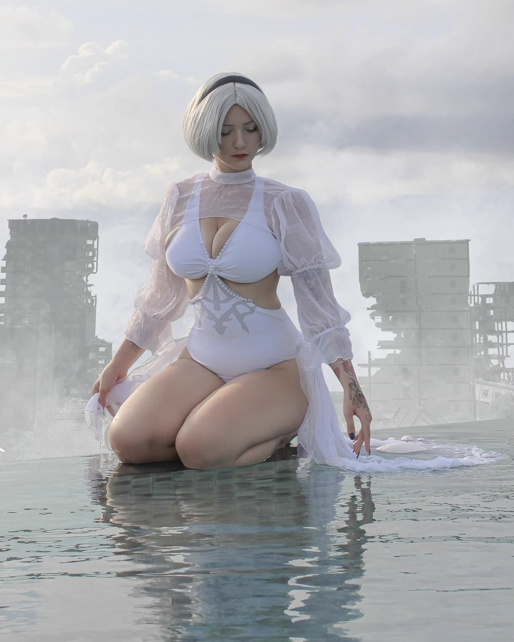 What do you notice first in this pic? 2B cosplay &lt;3 https://t.co/iaxog8Nc59