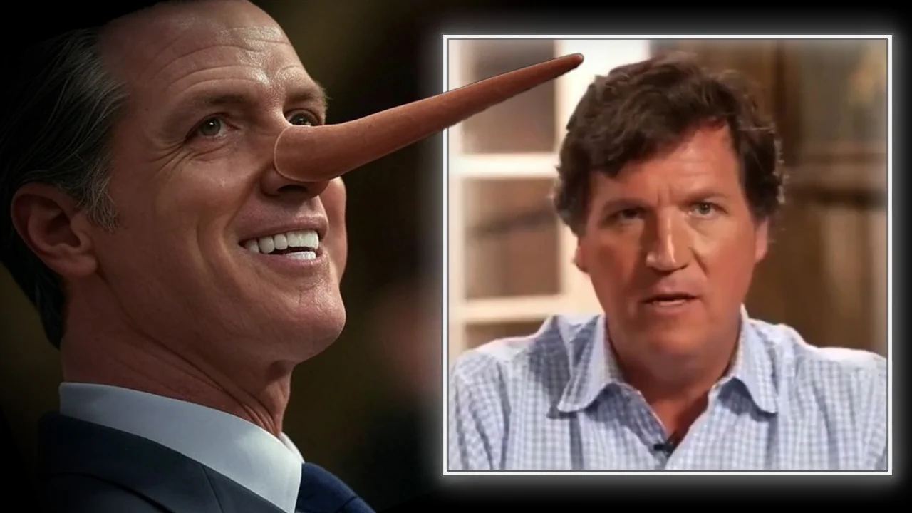 POWERFUL VIDEO: Tucker Carlson Exposes Why Gavin Newsom Is The Perfect Soulless Servant Of Satan» WATCH/SHARE THE LIVE X STREAM HERE:https://t.co/WyzKuTFR1Z https://t.co/9VPoSnrPK9