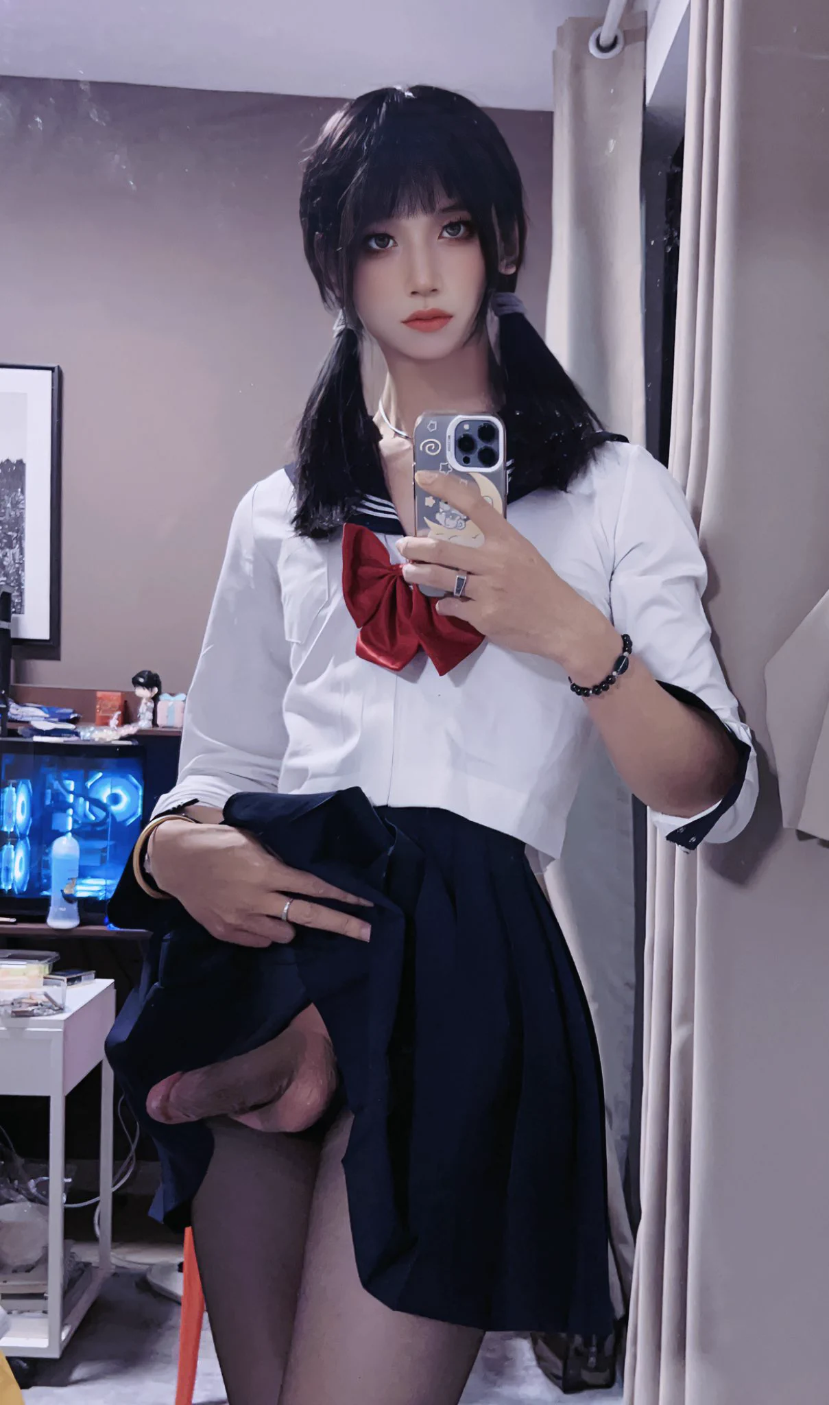 妹妹给你发了一张自拍，此时你应该怎么做？#伪娘 #南京伪娘 #南京cd #反差 #露出 #黑丝 #男の娘 #sm https://t.co/WdEqJUFoMa
