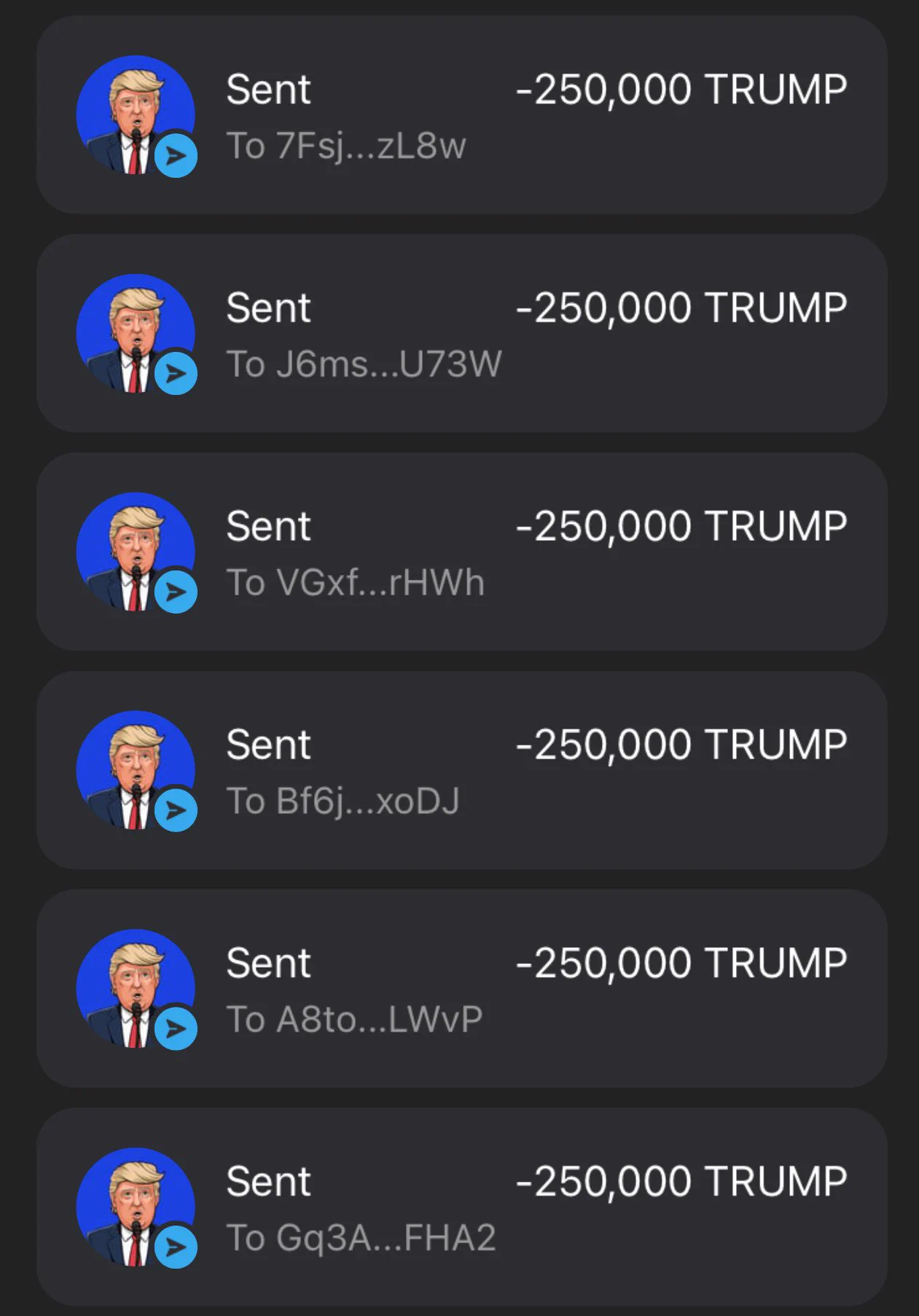 Get free 250,000 $TRUMP first 4444 🔹 Follow @TrumpOnSolan 🔹 RT + Like pinned 🔹 Drop $SOL addressDistribution after 24 hours ⏰Join Presale before it ends! https://t.co/pjIZeNtCmT https://t.co/jqQ8cP4tZE