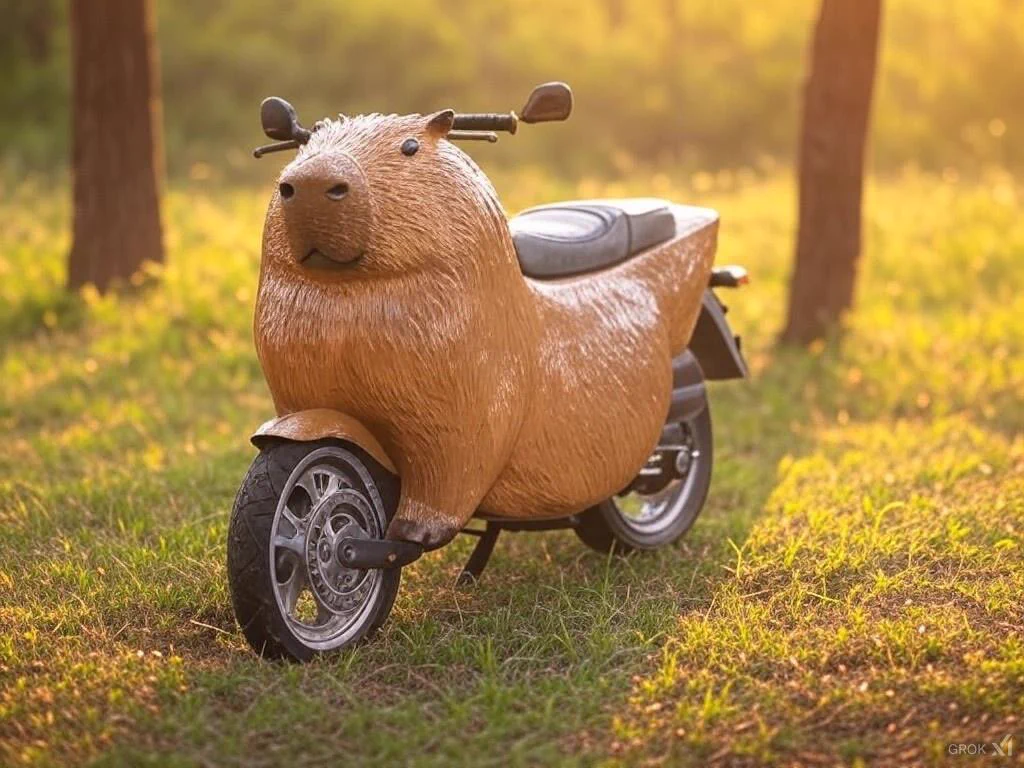 本気出すと時速50km/hで走りそうなバイクをGROKに描いてもらましたhttps://t.co/k96bhBjist https://t.co/75bfNPlkak