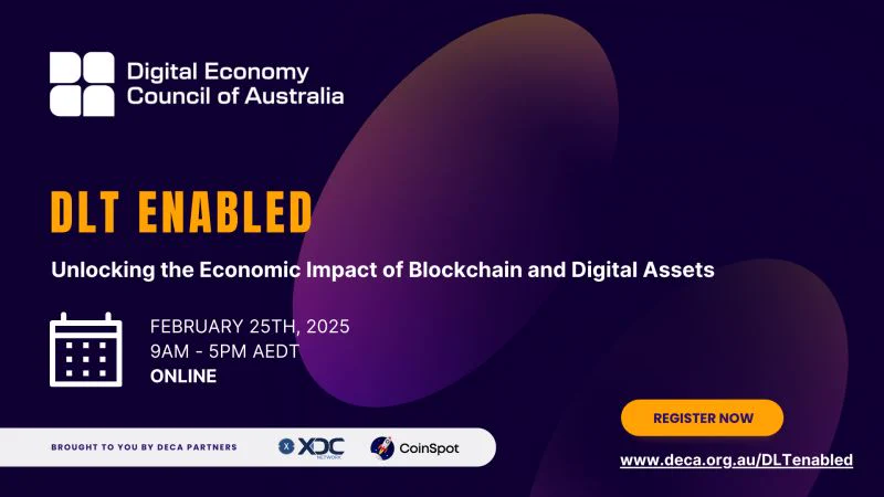XDC Network’s foundational partnership with @DECAustralia continues into 2025, supporting the #Web3 peak professional body’s expansion into the #DigitalEconomy in Australia with a key sponsorship of their landmark DLT Enabled Summit.Delving into six key themes, the free online event will offer cutting-edge insights into how DLT is reshaping trade finance, digital assets, payments, tokenization, decentralized finance, and data ownership. Gain a deeper understanding of how these technologies are creating tangible economic and social value across global markets - be sure to register your place!We at @XDC_Network_ also wish to highlight our colleagues’ involvement, including a Trade Finance panel in this year’s DLT Enabled Online Summit! For the first time, Trade gets a spotlight – as web3 has made tremendous strides in trade document tokenization, title transference, instant & atomic payments, and trade finance distribution opportunities for the continuum of SMEs to larger Corporations.Early in the day, Santosh Vishwasrao of #XDCPayments contributes to the “Blockchain Powered Cross-Border Payments” panel - then later in the day, you may find @SaloiBenbaha , @SunilSenapatiGo , and Bryan Clark (ACITI) are bringing awareness to the leading edge of RWA Tokenisation in International Trade and Investment - and explore this new asset class of private debt ( @SeanoftheWeb3 of @XDC_Australia is the moderator for this exciting discussion). Explore how DLT streamlines trade processes, reduces fraud - and unlocks billions in global trade value for all sides, driving economic growth through efficiency, programmability, and transparency.Attendees will discover strategic approaches and the latest advancements, demonstrating DLT’s central role in enhancing global economic activities across the digital economy in various utilities.This all-day online summit will provide deep insights into how Distributed Ledger Technology (DLT) is fundamentally reshaping the digital economy worldwide.XDC Network is a proud sponsor of #DLTEnabled2025 and a Foundational Partner of DECA.📅February 25, 2025🕰️ 9:00 AM – 5:00 PM AEDT📍 Online & FreeFor more details and to register, visit: https://t.co/rnjAJqesPvRegister Today:https://t.co/D4hTcE0NYE#MLETR #BlockchainTechnology #DLT #Blockchain #Trade #BetterThanPaper #TradeFinance #TradeFi #RWA #Tokenisation #XDC #auspol
