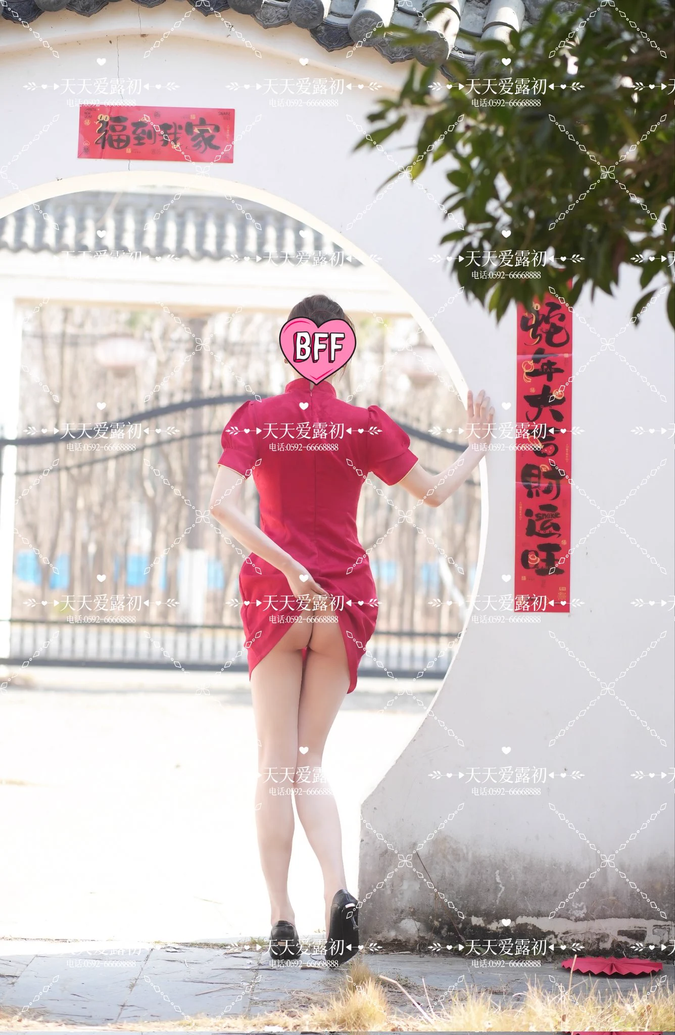 新年特辑第二弹蛇年迎春韵无穷，人妻红妆映华浓。裙角轻撩福满溢，满园瑞气喜千重。@007share @wqganenshi_ @luchu888888 @Public_Catgirl1 https://t.co/XJW38ls7CV