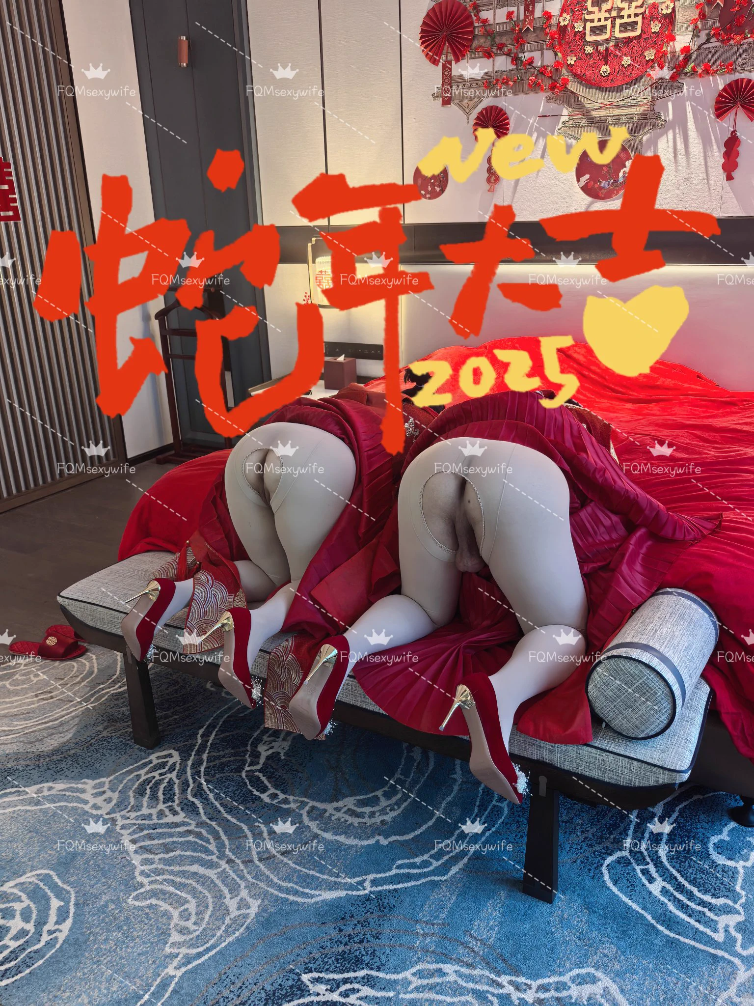 蛇年将至，给大家拜年了。期待新春过后有更多的作品呈现给大家，也期待更多的粉丝来享用我们夫妻的身体。希望大家多多支持，多多关注。祝大家新春快乐，蛇年大吉🎉🎉🎉 https://t.co/SVjdK2WWZV