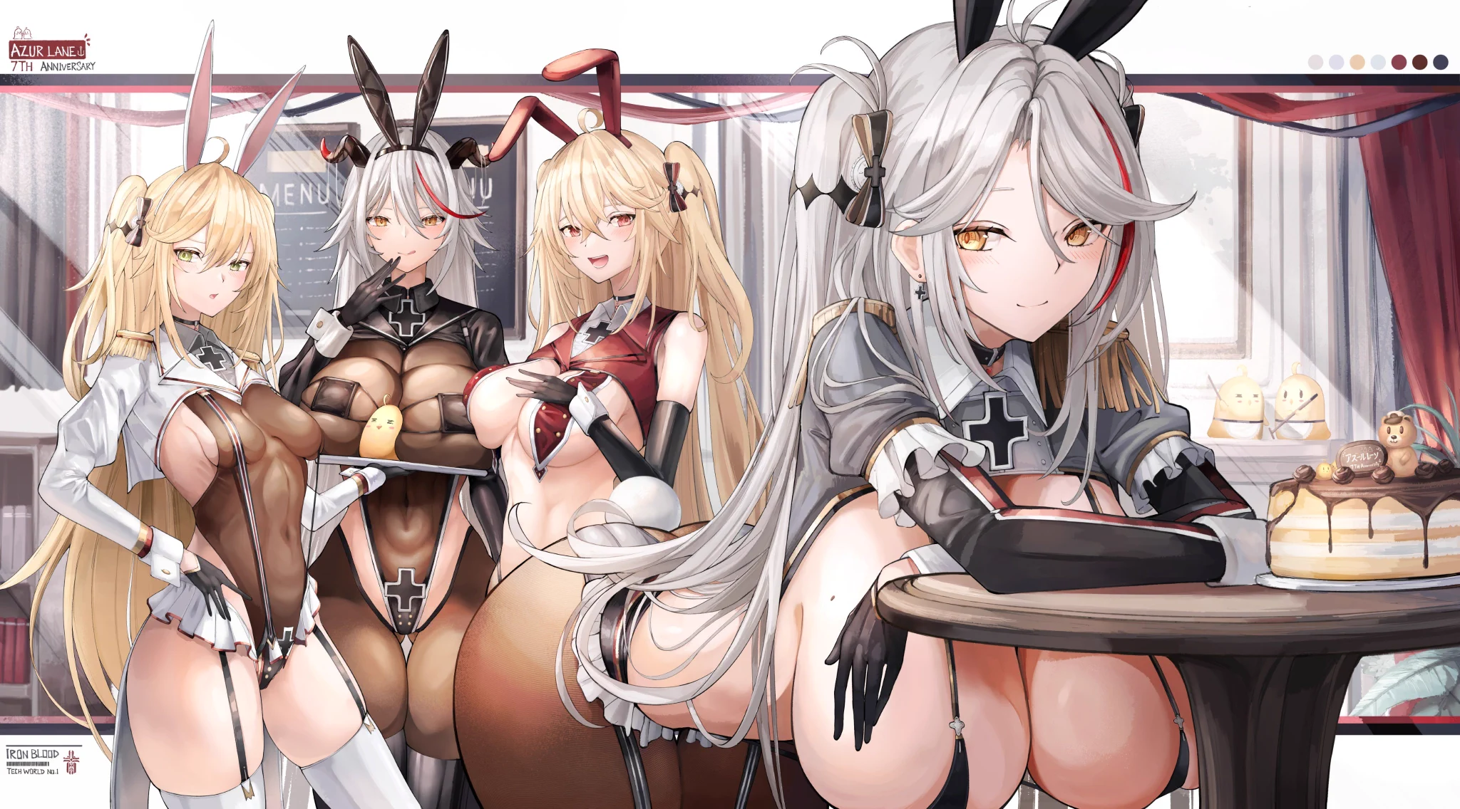 #逆バニーの日 🤍🖤❤️💜🐰😋 https://t.co/n2GL0X6zON