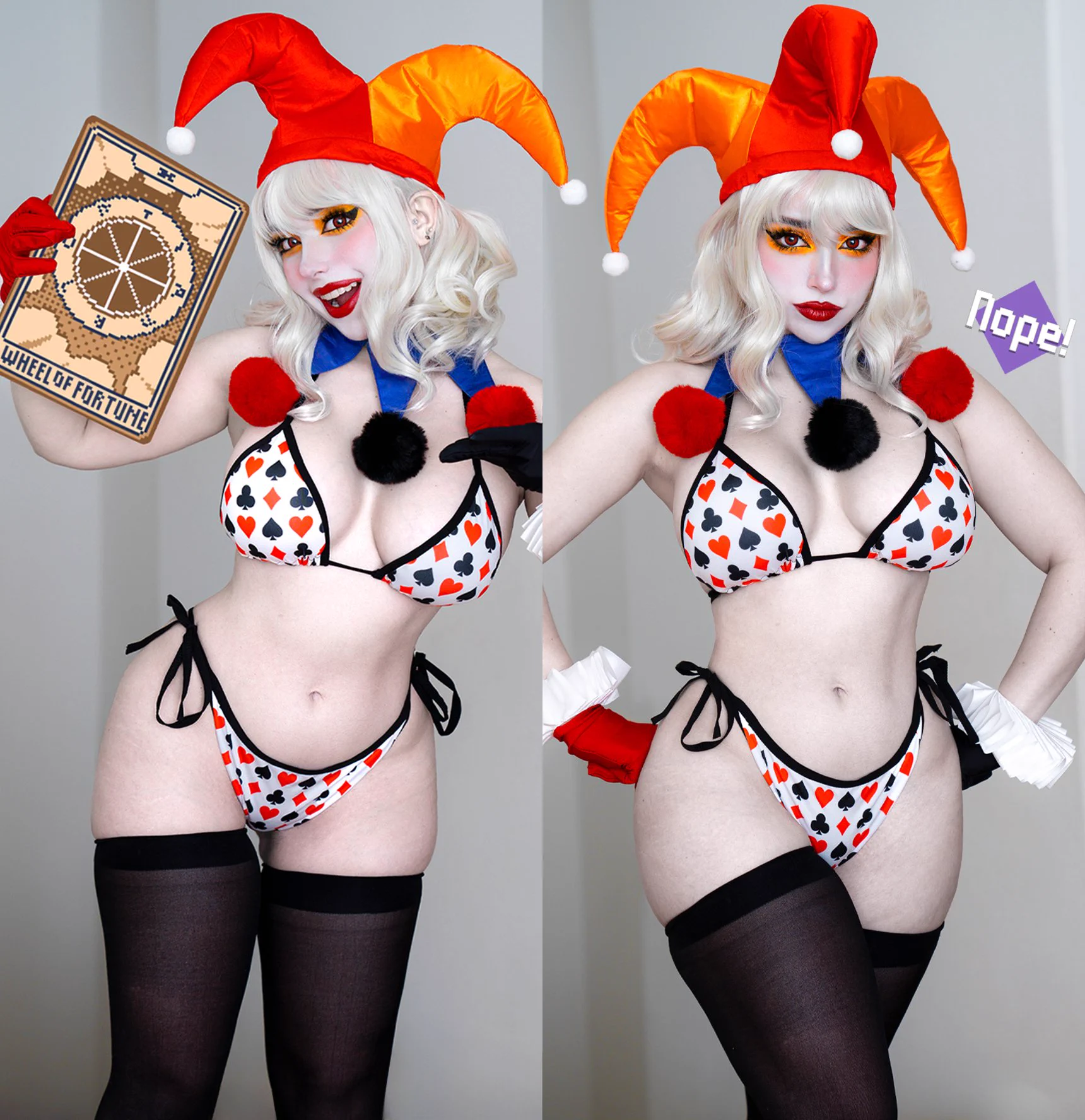 MY JIMBO COSPLAY FROM BALATRO!!!! 🃏(aka the recipient of the "fell for it again" award)https://t.co/NrGRqESjQA https://t.co/IqQzDN7VbJ
