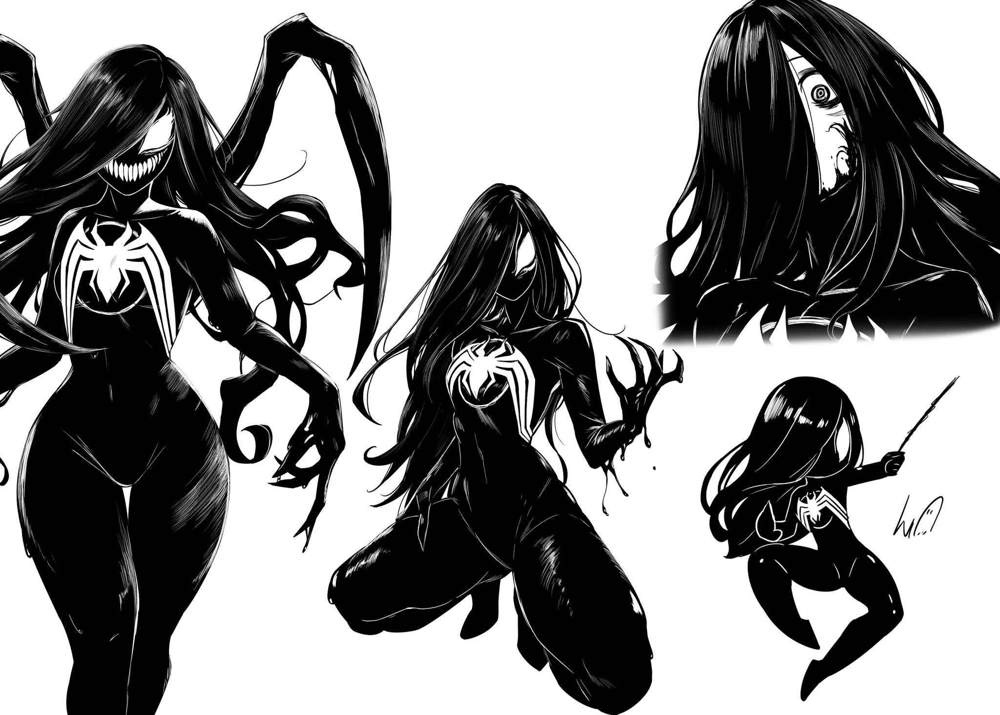 Spider-Sadako with the black suit https://t.co/Aal5nrvk7D
