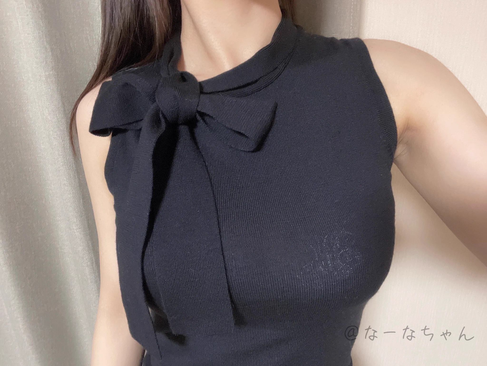 今日もお疲れさまです🖤ワキがちょっと恥ずかしい…ノースリーブお姉さんは好きですか？🎀💗 https://t.co/44oTFMgsSG