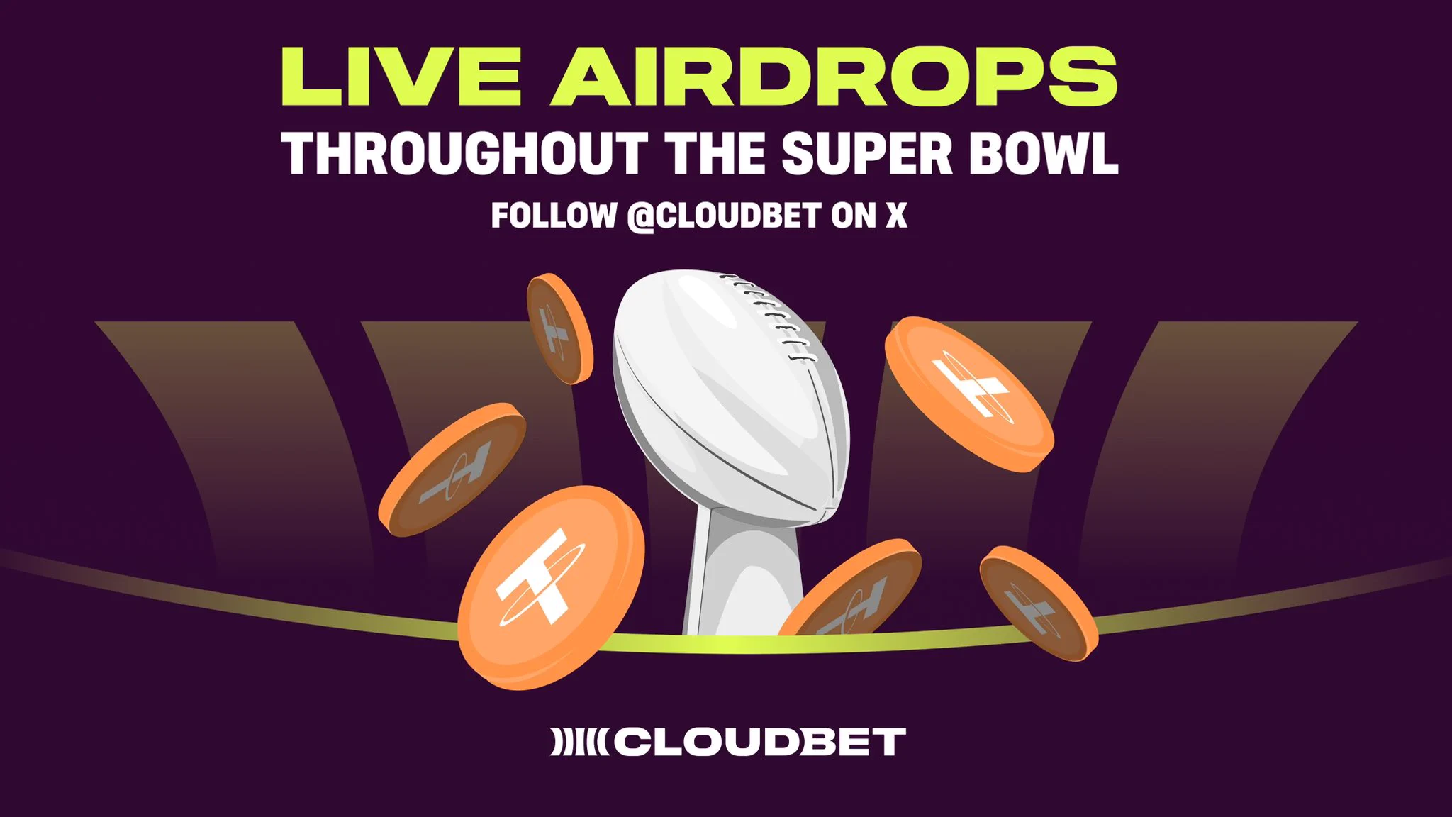 You read that right. 🏈 We’re going to be doing airdrops at regular intervals during the Super Bowl right here! Follow us here and stay tuned for some big giveaways 😮‍💨 https://t.co/vsMp5YzmqG