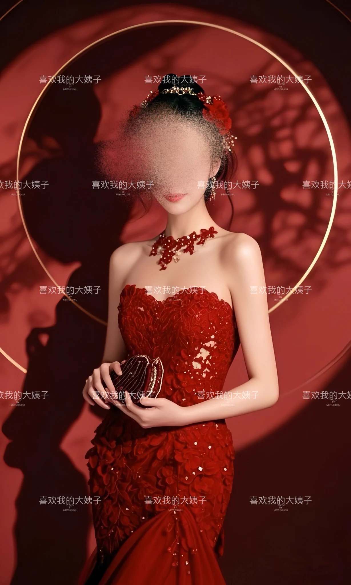 大姐的红色衣服写真像是结婚的时候穿的衣服新娘装，要是穿着这身衣服去酒店做爱(美滋滋) https://t.co/MSKWT6vLB7