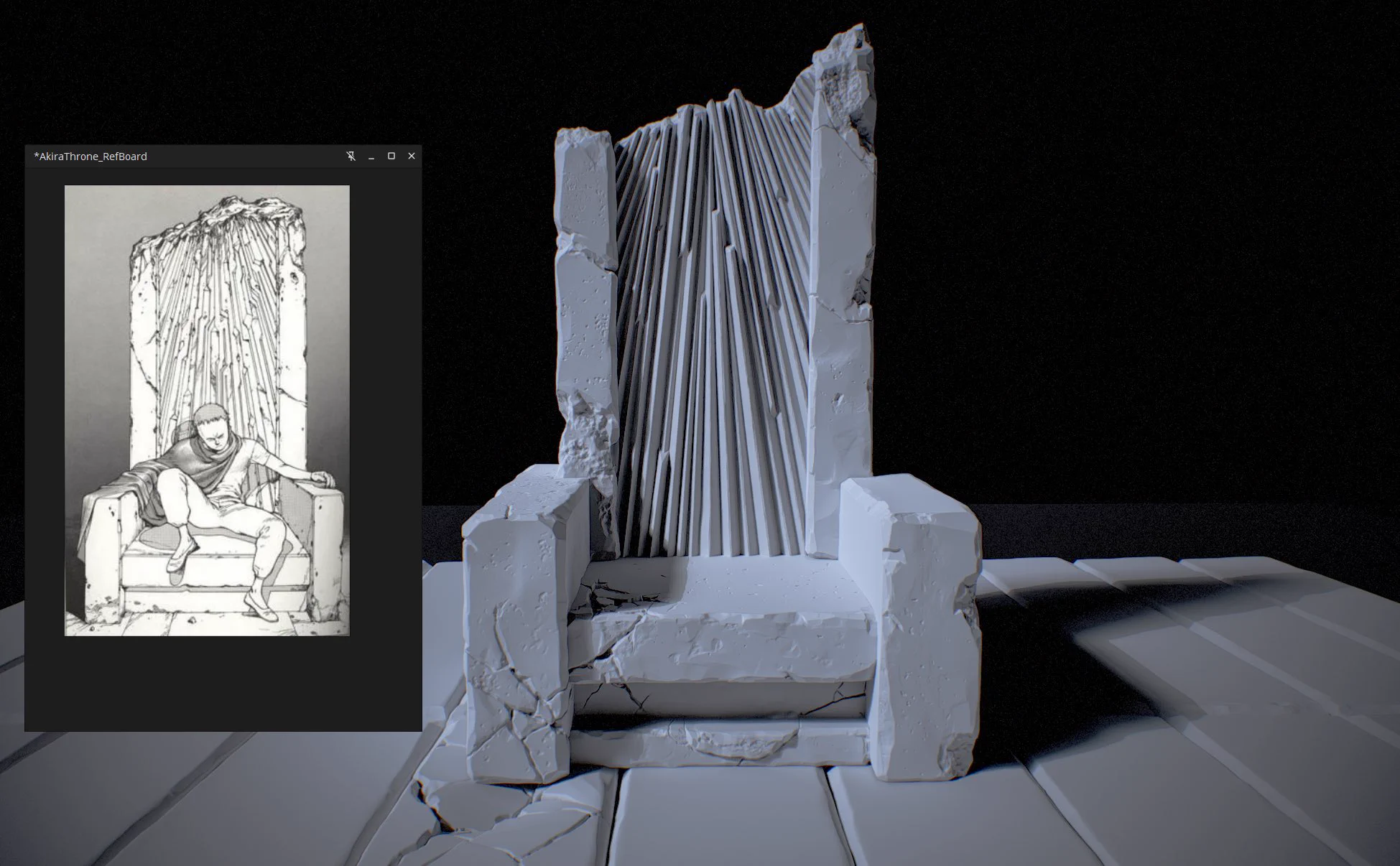 Akira throne sculpt #zbrush https://t.co/hfFcHSjVyl