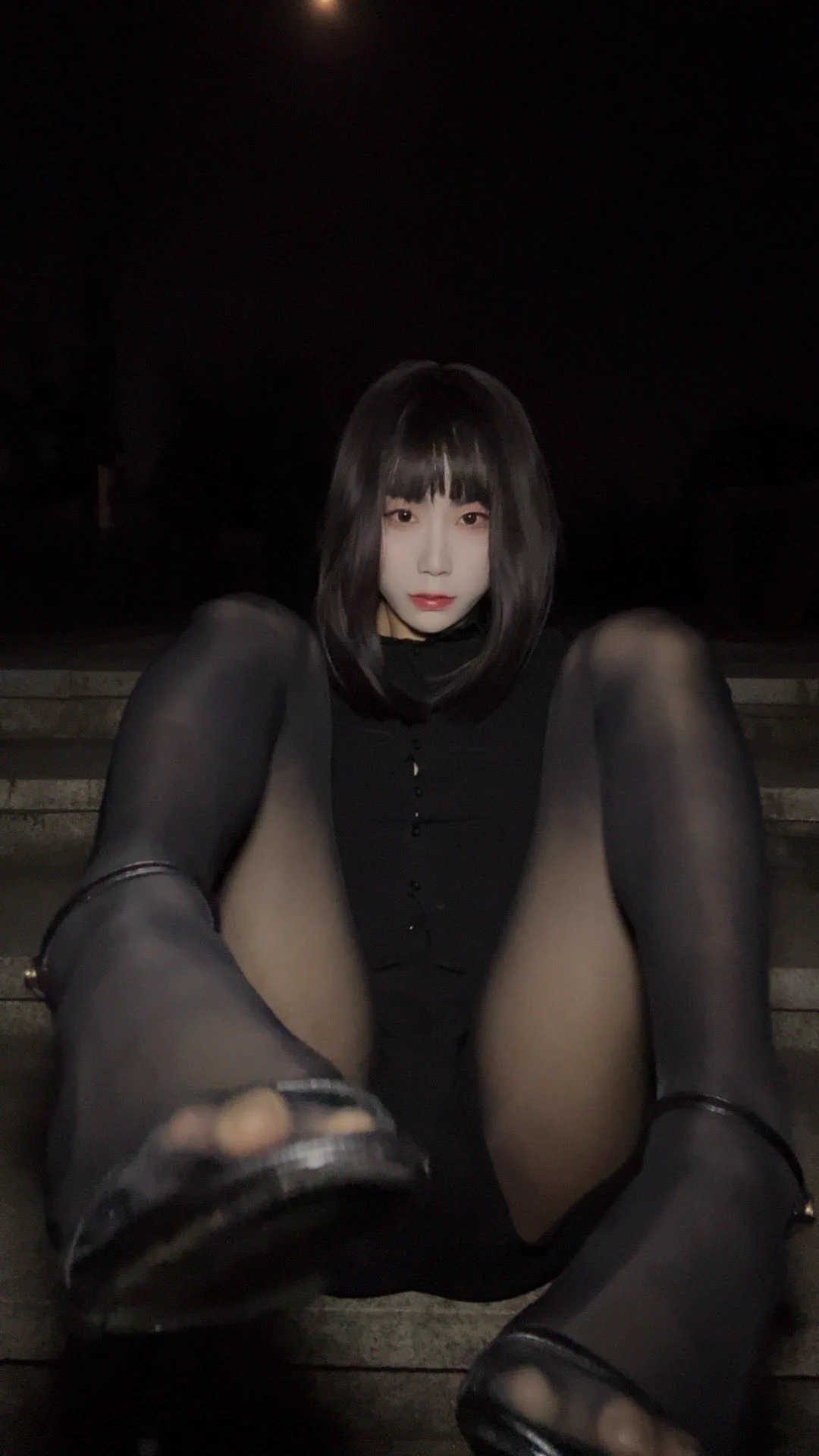 给网友看的和给推友看的(8cm高跟鞋穿着出门好累🫠)
#伪娘 #男の娘ᅠ  #露出 #黑丝 #足 https://t.co/SFqXfvgMWa
