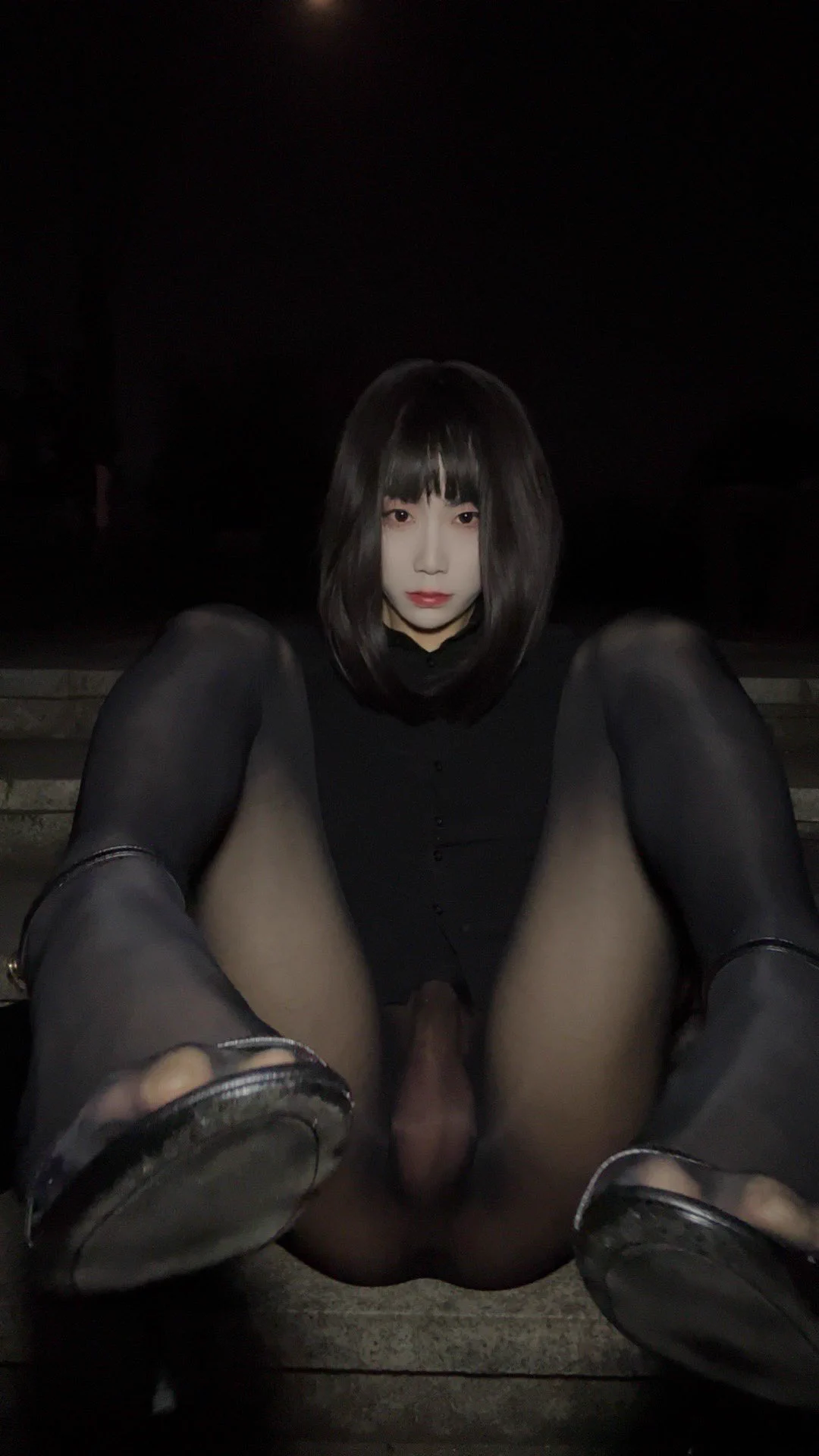 给网友看的和给推友看的(8cm高跟鞋穿着出门好累🫠)
#伪娘 #男の娘ᅠ  #露出 #黑丝 #足 https://t.co/SFqXfvgMWa