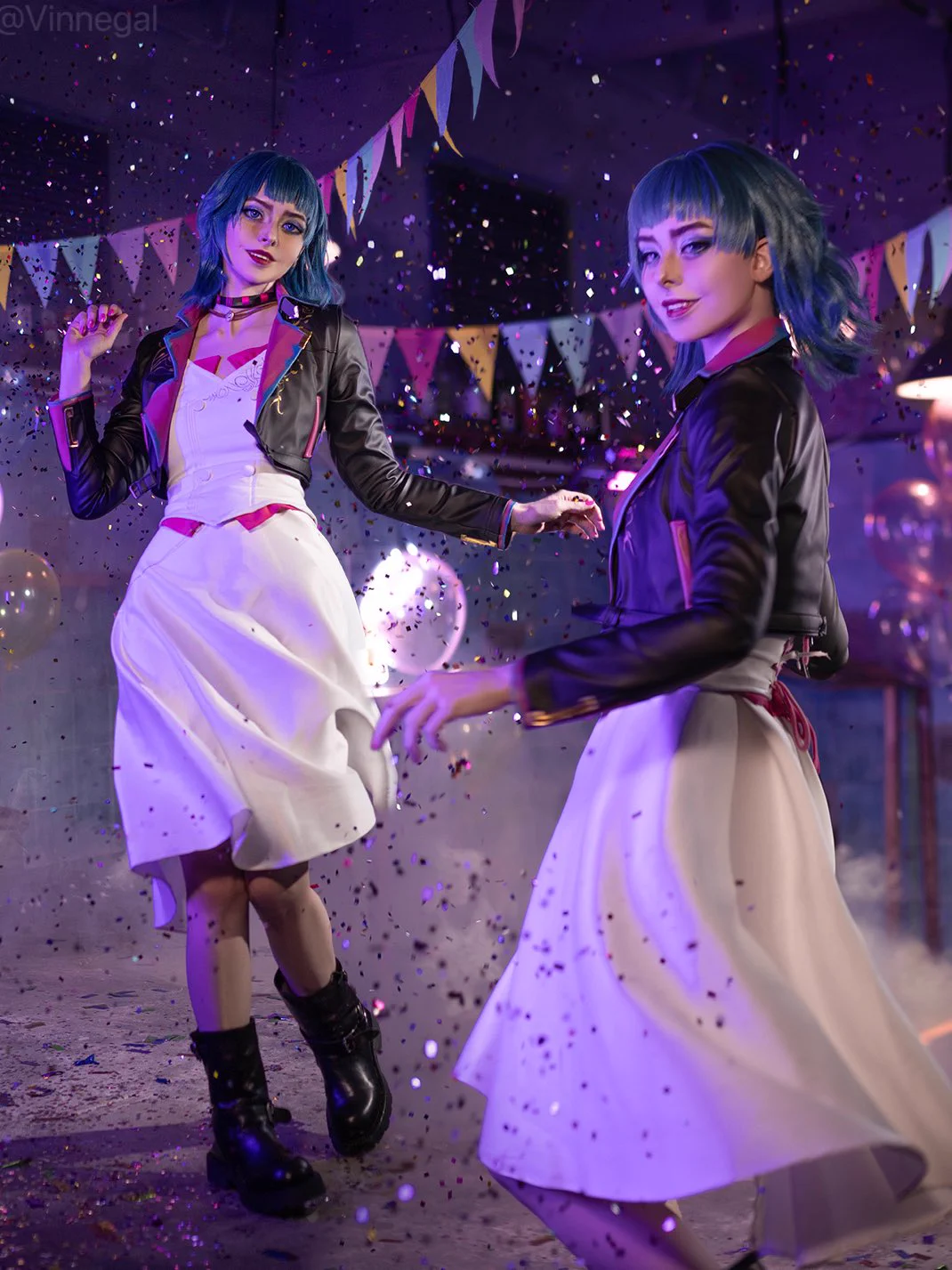 my powder/au jinx cosplay from arcane 💙 https://t.co/Sv9yIn3gzB