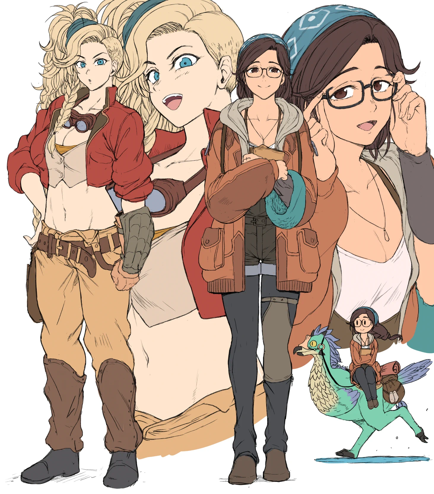 モンハンワイルズ女子。健全イラストでごめんなさいね。 https://t.co/dMH0QGdWse