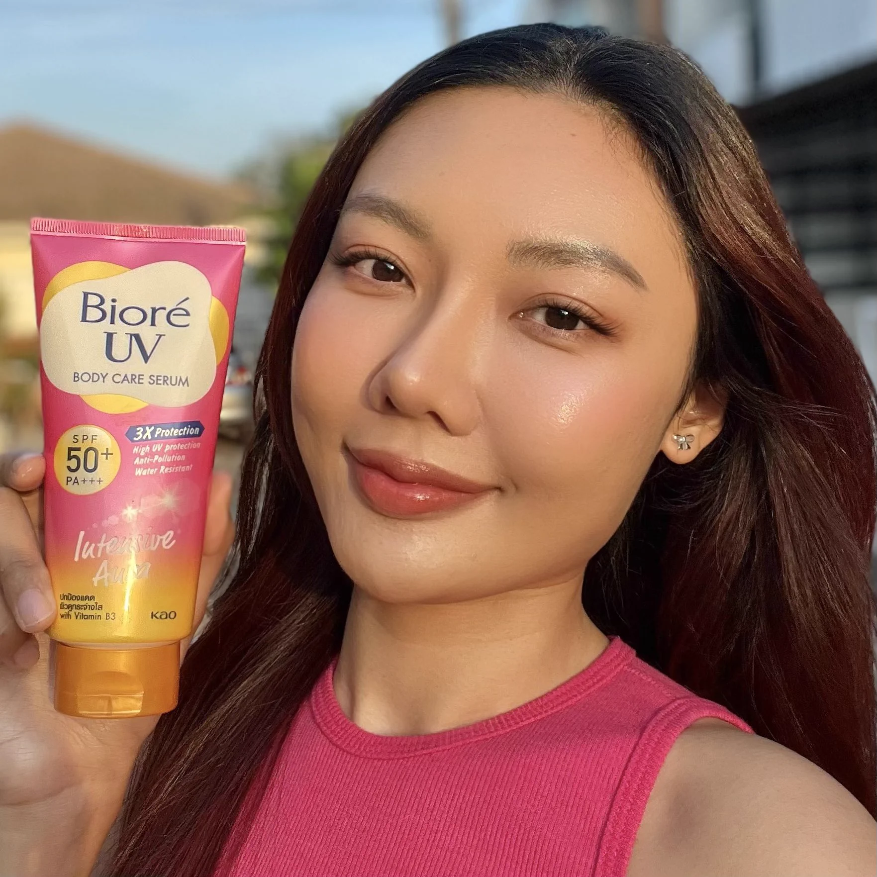 ป้ายยากันแดดตัวที่ไม่ทำให้เสื้อเหลือง!Biore หลอดชมพู สูตร Intensive Aura ลูกรักมากก😍กันแดดตัวจริง หมดแล้วซื้อซ้ำ! เนื้อดีซึมไว เนื้อเบาสบายสุดๆ ทาแล้วผิวดูใสขึ้นด้วย ขยันทากันแดดก็เพราะหลอดนี้เลย☀️#Biore #BioreUVBodySerum #กันแดดตัวจริง #เบาสบายไม่ทิ้งคราบเหลือง https://t.co/RsGjJVLOLs