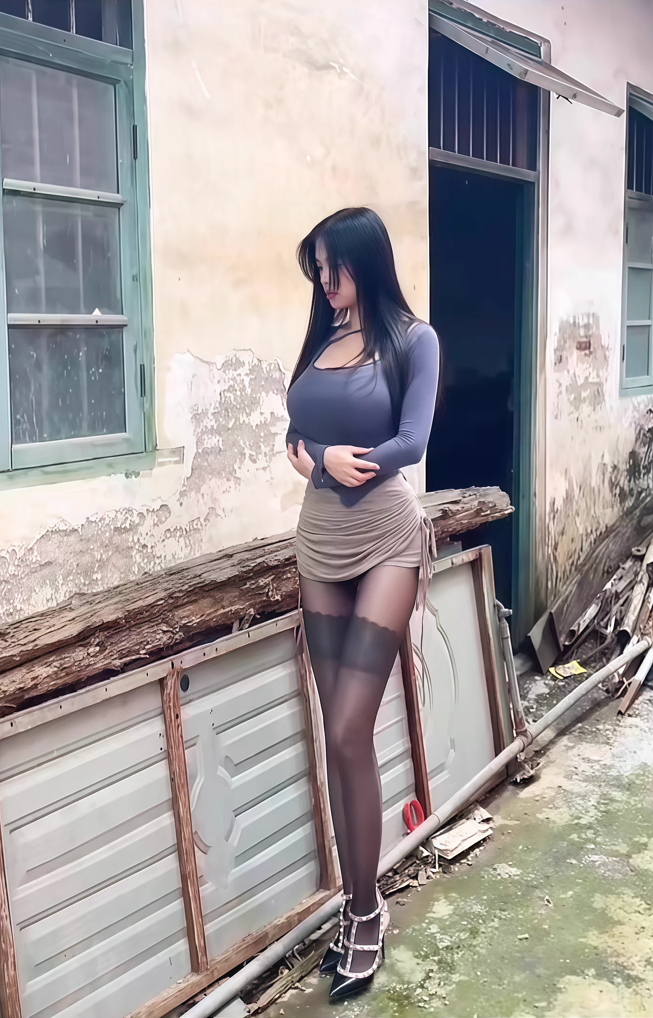 城中村偶遇站街女，真牛逼，穿成这样真不怕被打劫。 https://t.co/cKW9Ehf5P0