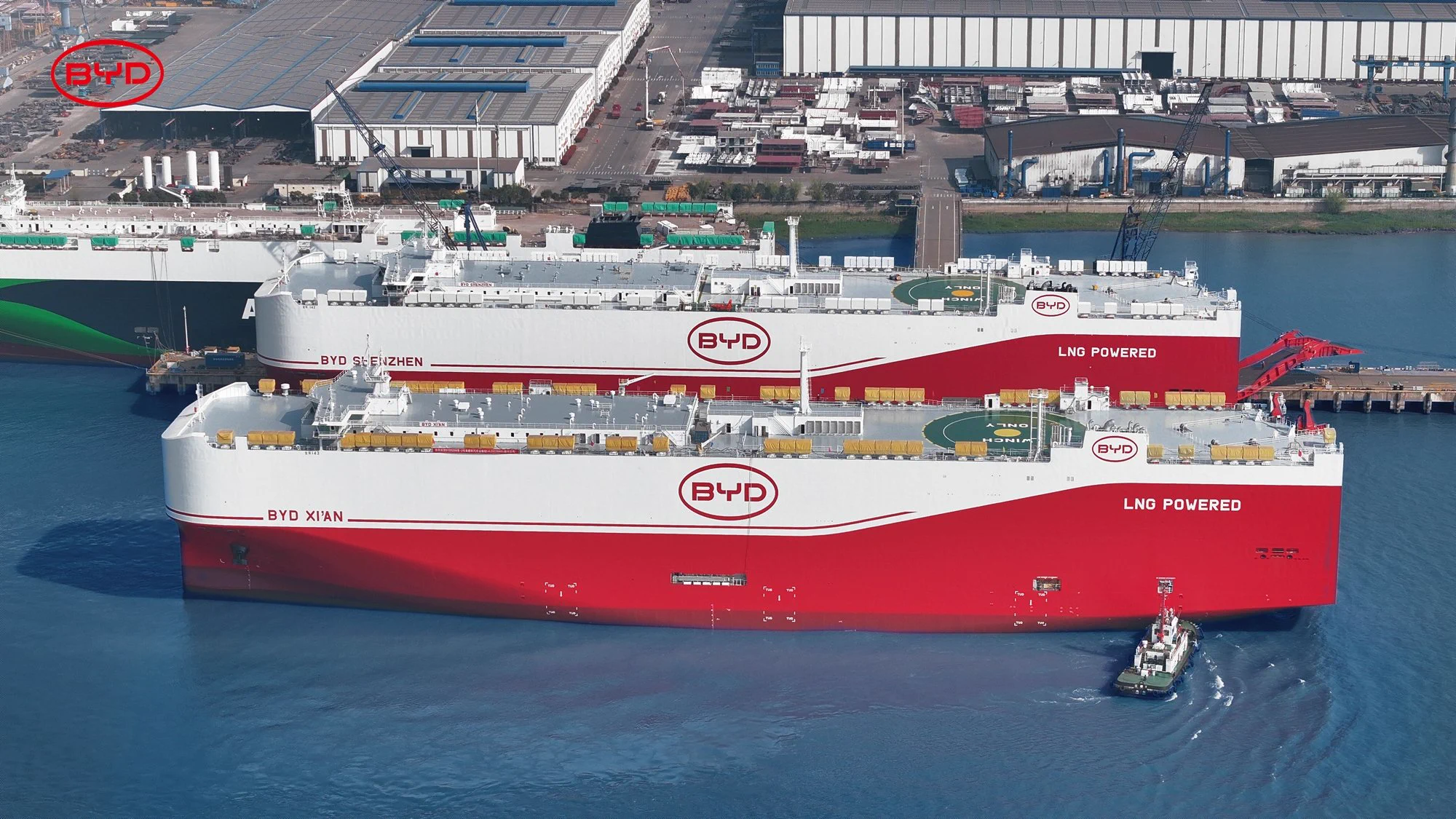 BYD XI'AN hits the waves, as the world's largest roll-on/roll-off (ro-ro) carrier, BYD SHENZHEN, prepares to make its mark at sea.Drive the future. Sail with BYD.#BYD #BuildYourDreams https://t.co/82txjrnNNb