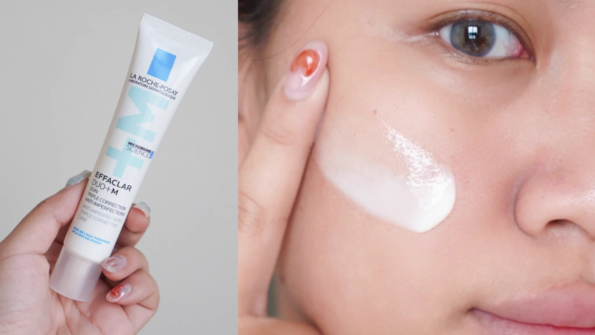 ดูโอ้นี้ของ La roche-posay คือของจริง! ตัวเจลล้างหน้าเคยรีวิวไปแล้วว่าชอบมากๆ เป็นเนื้อเจลๆไม่ค่อยมีฟองลดความมัน เหมาะมากๆกับคนแพ้ง่าย สิวขึ้นง่าย ตอนใช้จะเย็นๆผิวหน่อย สดชื่นดี ผิวไม่แห้งตึงส่วนตัว duo+m ใช้ตั้งแต่มหาลัยจนเลิกนับหลอดตัวจริงเรื่องลดสิว ลดความมัน ลดอักเสบ ลดรอยดำแดงจากสิวมากกก แล้วชุ่มชื้นด้วย ช่วยปรับสมดุลผิว สิวขึ้นน้อยลงจริงจัง จริงๆคนผิวบอบบางแพ้ง่ายบำรุงแค่ตัวนี้ตัวเดียวจบได้เลยนะ 🩵#LaRochePosayTH #Effaclar #ลาโรชโพเซย์ #เอฟฟาคลาร์ #เอฟฟาคลาร์ดูโอพลัสเอ็ม #ลดสิว #รอยสิว #EffaclarDuo #ผิวมัน