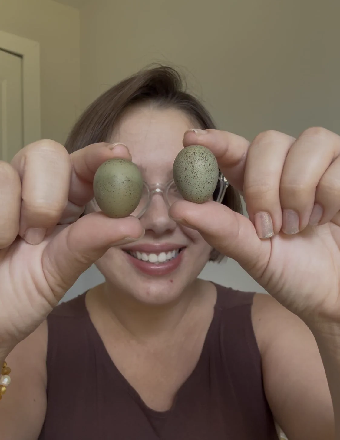 Button quail eggs! https://t.co/xBmJwuewhb