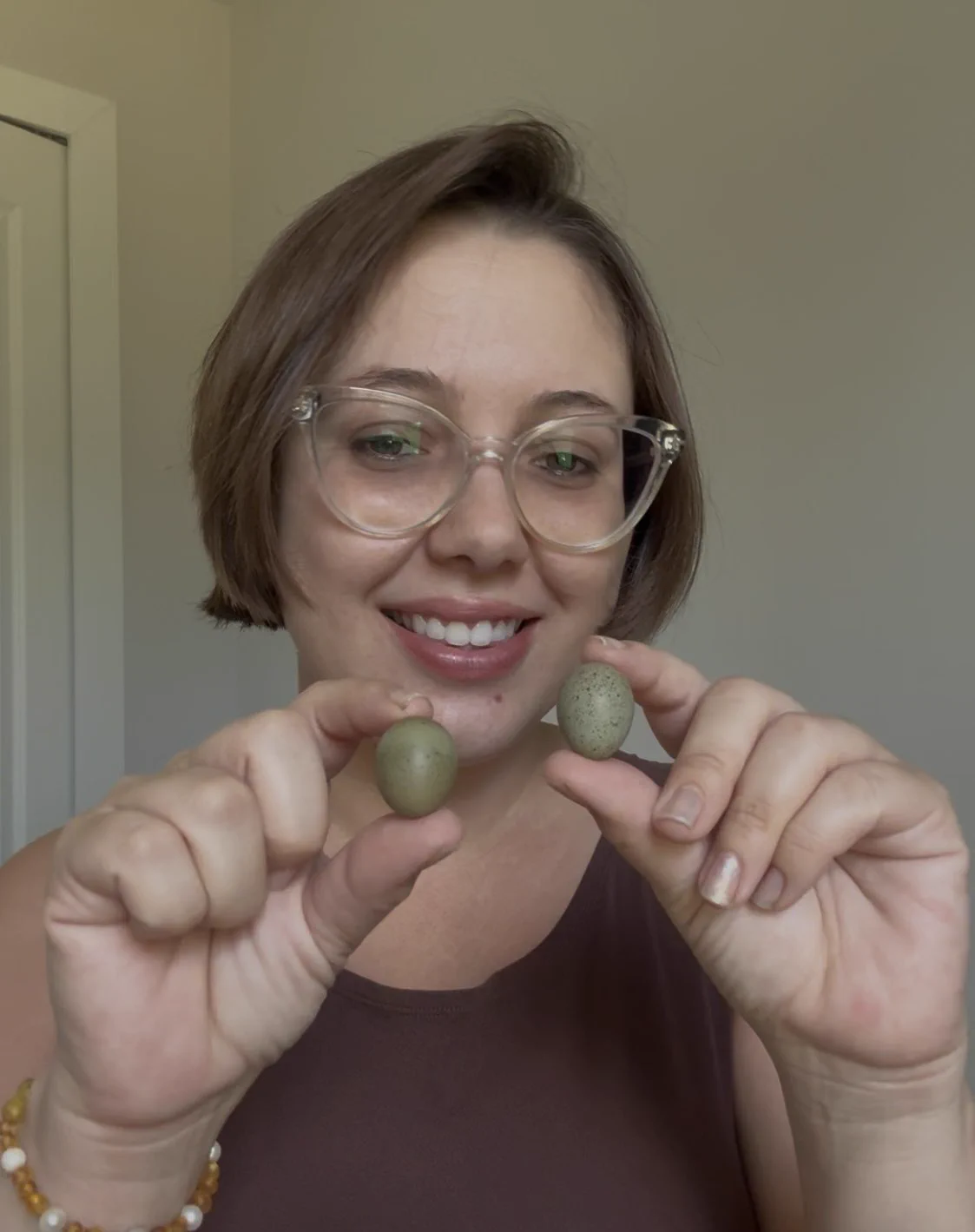 Button quail eggs! https://t.co/xBmJwuewhb