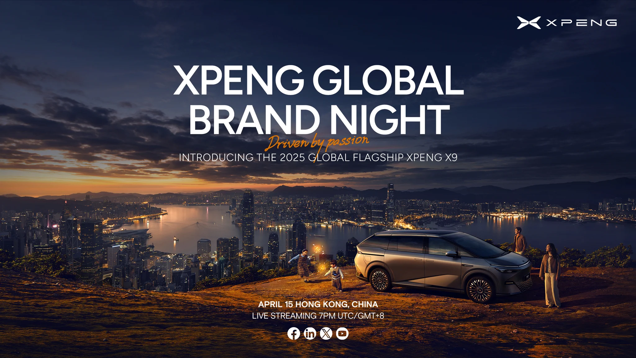 Counting down to April 15th! Join us for the XPENG Global Brand Night in Hong Kong, where we'll reveal the 2025 XPENG X9—our groundbreaking flagship model.As an X9 owner, I can honestly say it's hands down the best MPV globally. I can't wait to share my experience with you! https://t.co/QAKjTmDQhk