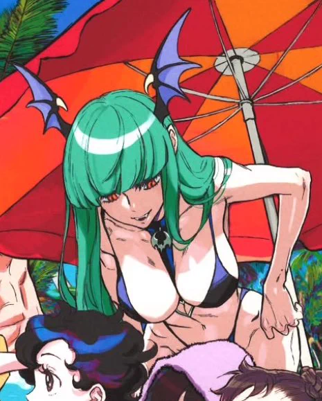 morrigan by kinu nishimura ♡ she’s so cute with her little fangs here 🤏🏼 https://t.co/NOUE9bLCMw