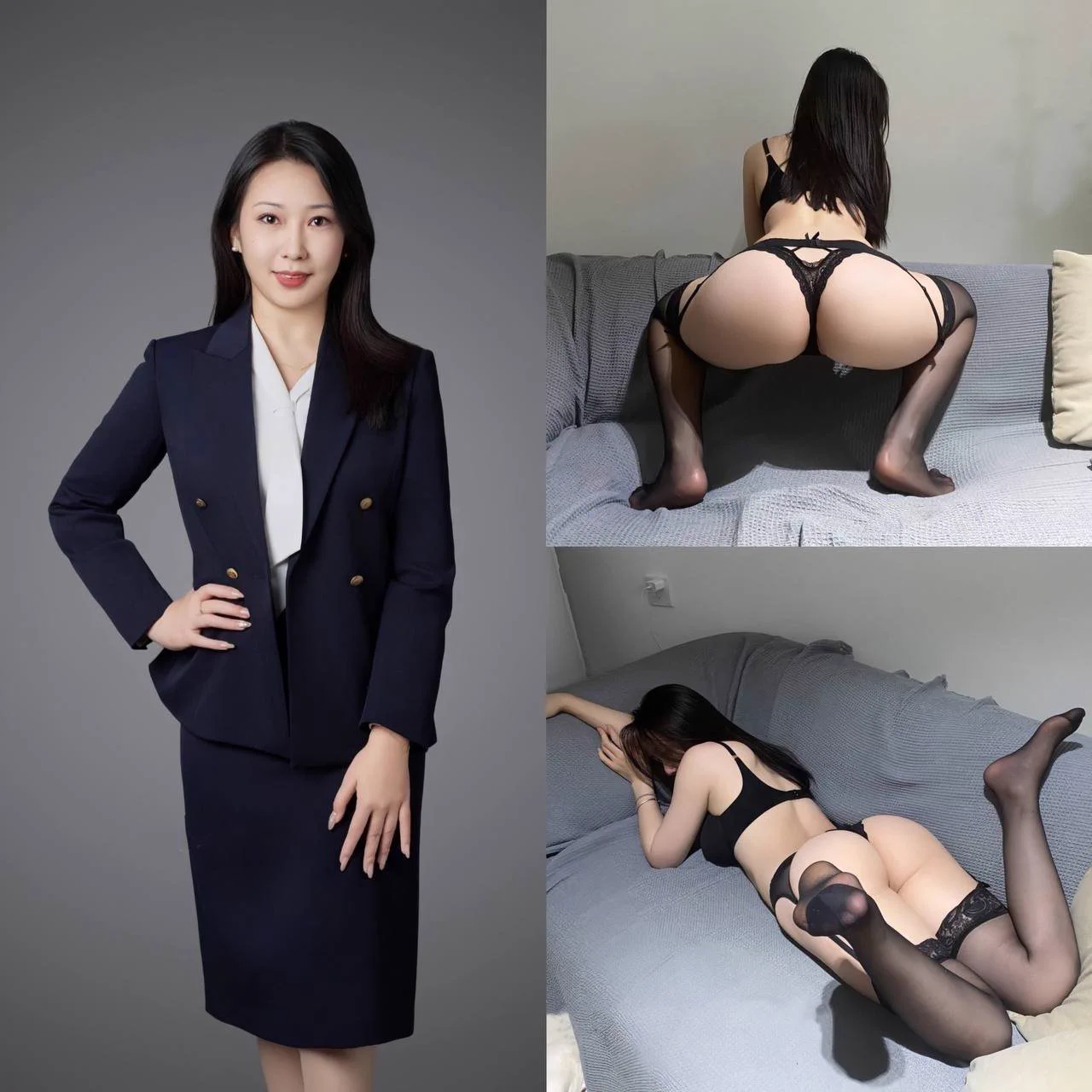 昨天发了律所定妆照，结果都想看看对比照，好好好给你们看…平时在家是这样的，你们能想象到女上位该有多舒服吗～ https://t.co/Zb5cZ1kDIM