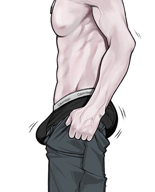 很久之前存的 不知道是哪位老师画的图
但是我daddy穿裤子的时候就是这样的
daddy腰很细还有腰窝
嗷呜🥹🥹🥹 https://t.co/akxSqK6xmE