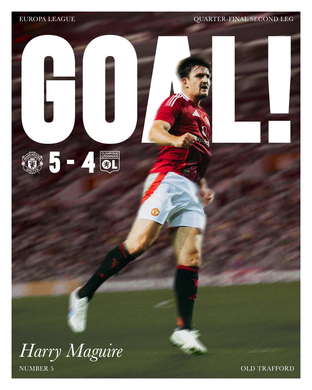 We missed the Kobbie goal graphic in the madness but Mainoo levelled it up and then HARRY MAGUIRE headed in to make it 5-4!What is happening?! 🤯#MUFC || #UEL https://t.co/iD1T3hcY2u