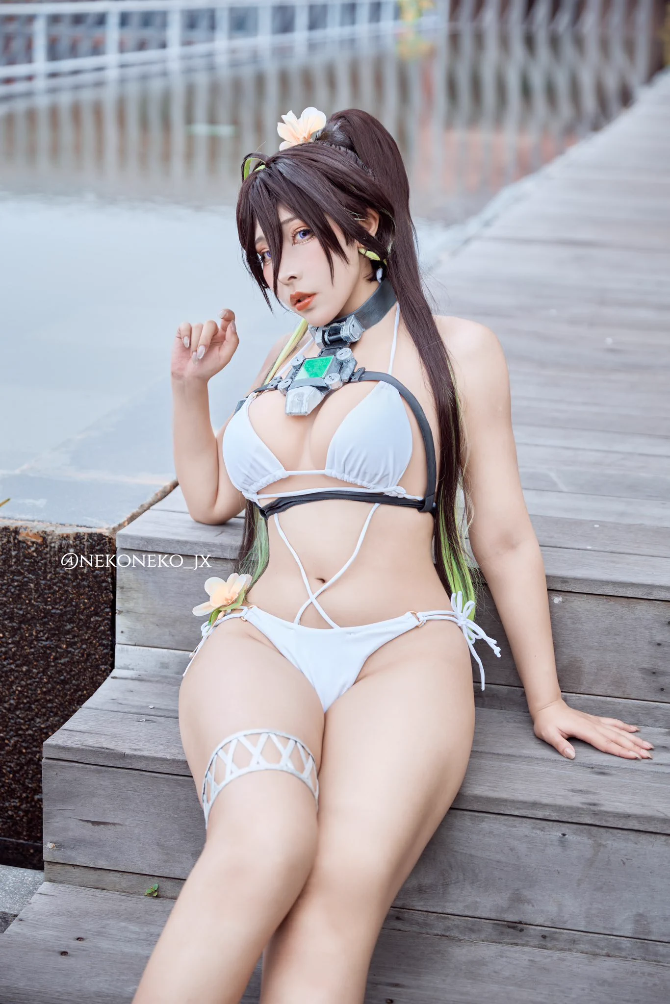 Summer time with Guilty 😋💚And happy Nikke 2.5 anniversary 💚 There are countless cosplay I have done in the past 2+ years 🫶 Photo: changshinvona #nikke #nikkecosplay #NIKKEAnniversary https://t.co/oivbSmE60T
