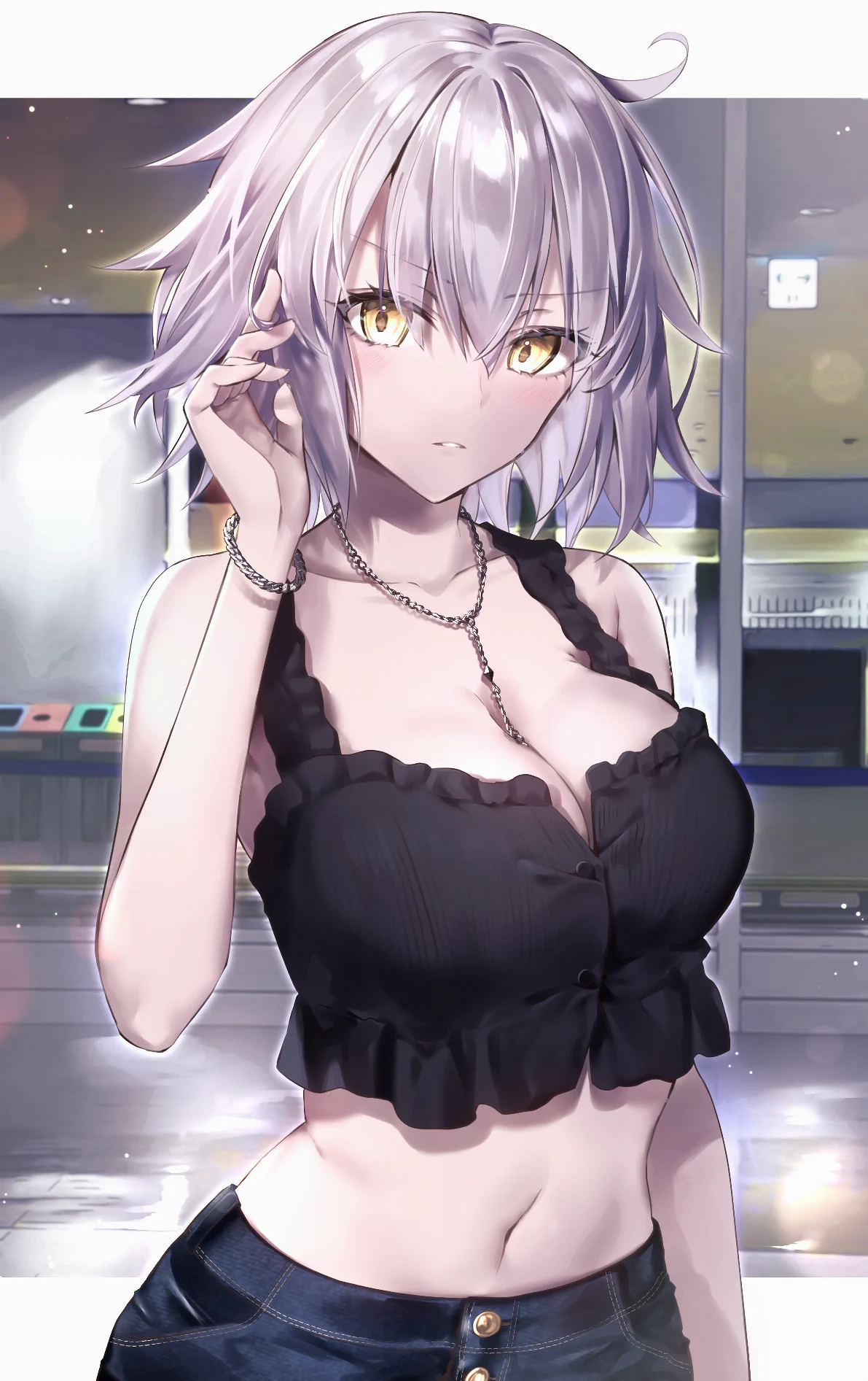 私服ジャンヌオルタ🏴#GWはフォロワーさんが増えるらしい　#FGO https://t.co/uvA40enU6z