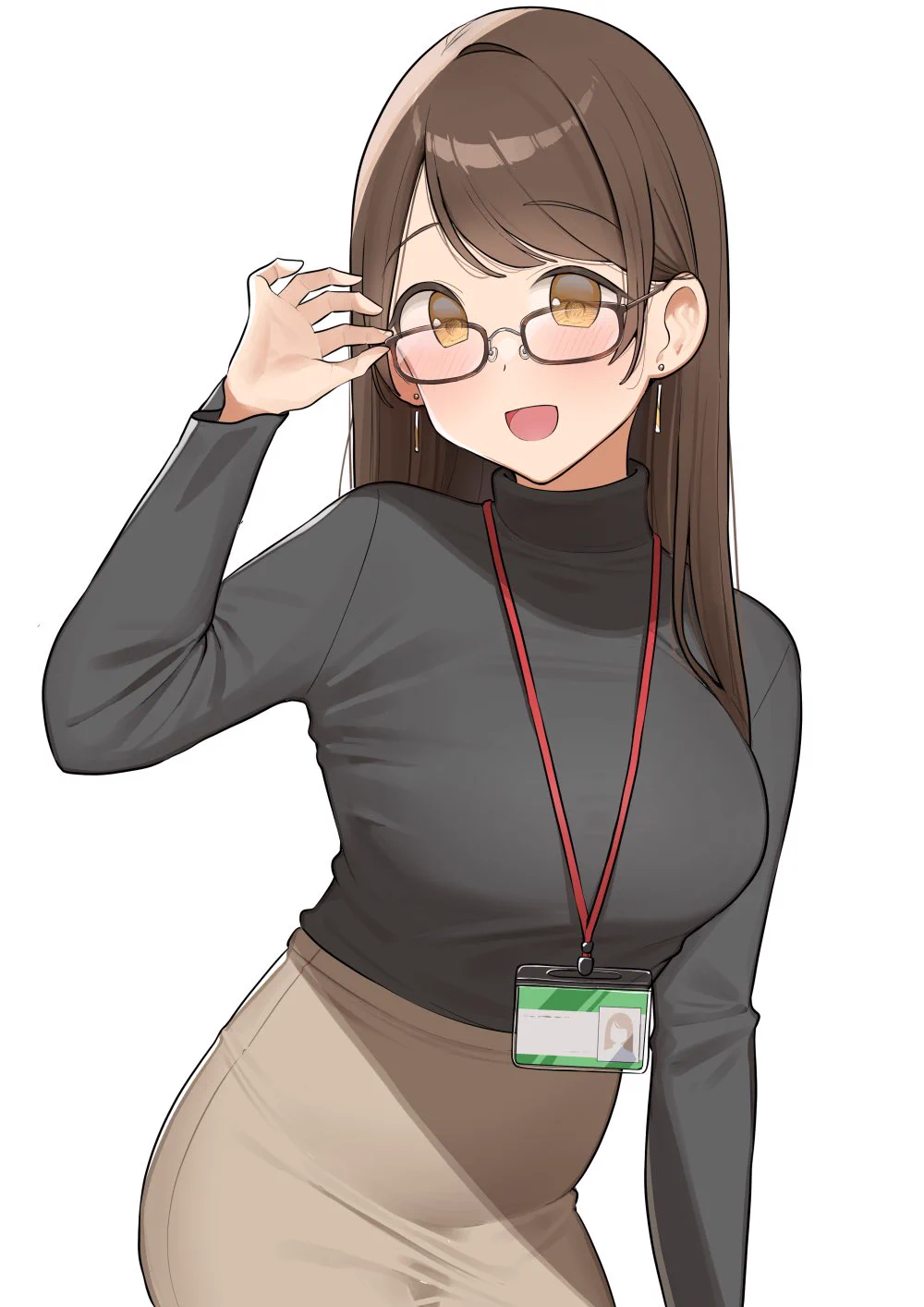 OLちゃん「眼鏡...どうかな？？」 https://t.co/5pZcsv0CYA